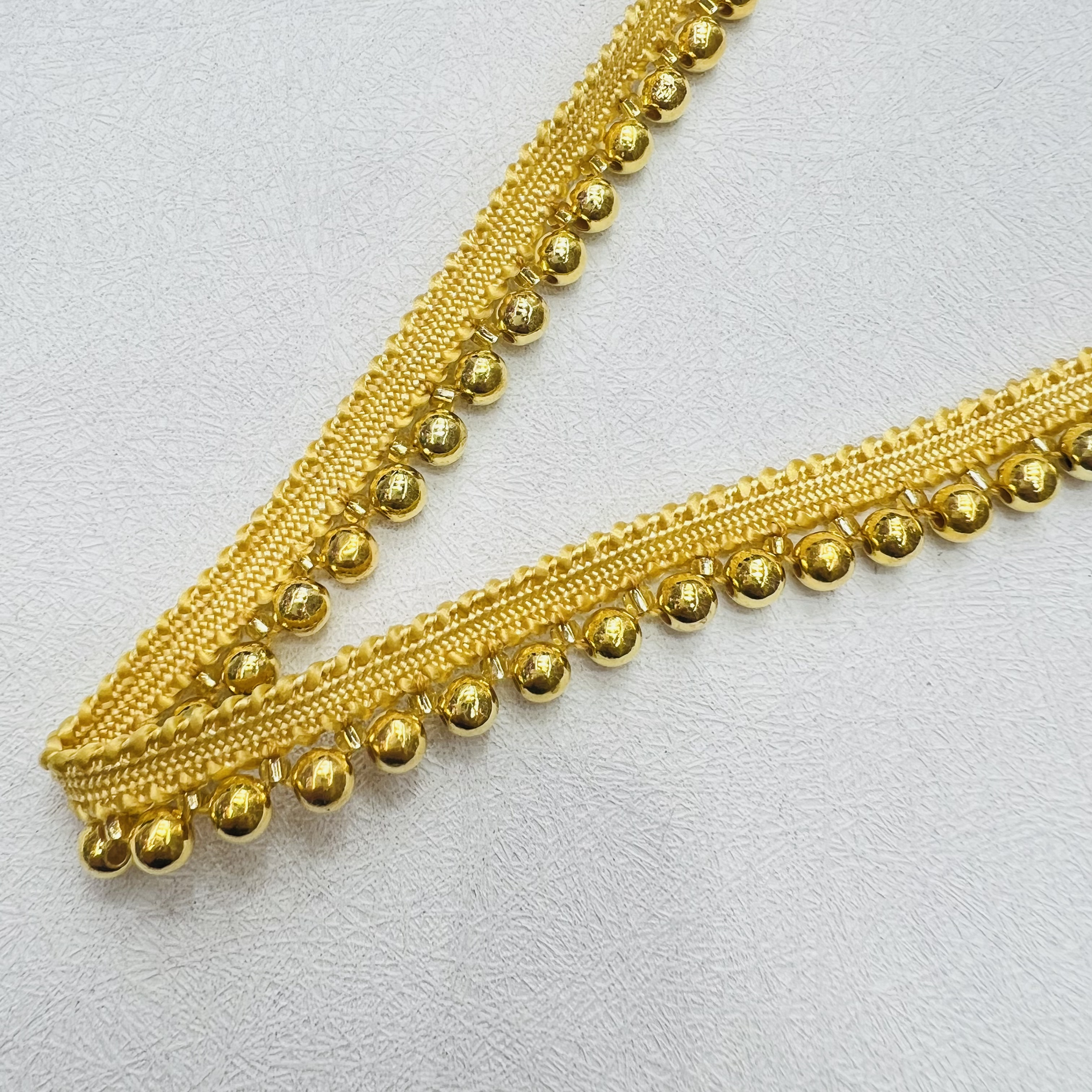 Beaded lace accessories, hand-sewn pearl lace decorative fabric, DIY handcrafted materials, high-end fashionable skirt hem decoration detail image 9