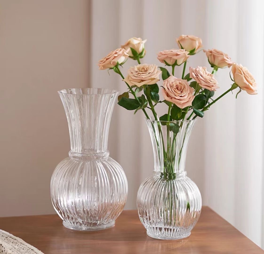 玻璃花瓶新款玻璃瓶新款玻璃花瓶实惠创意白底实物图