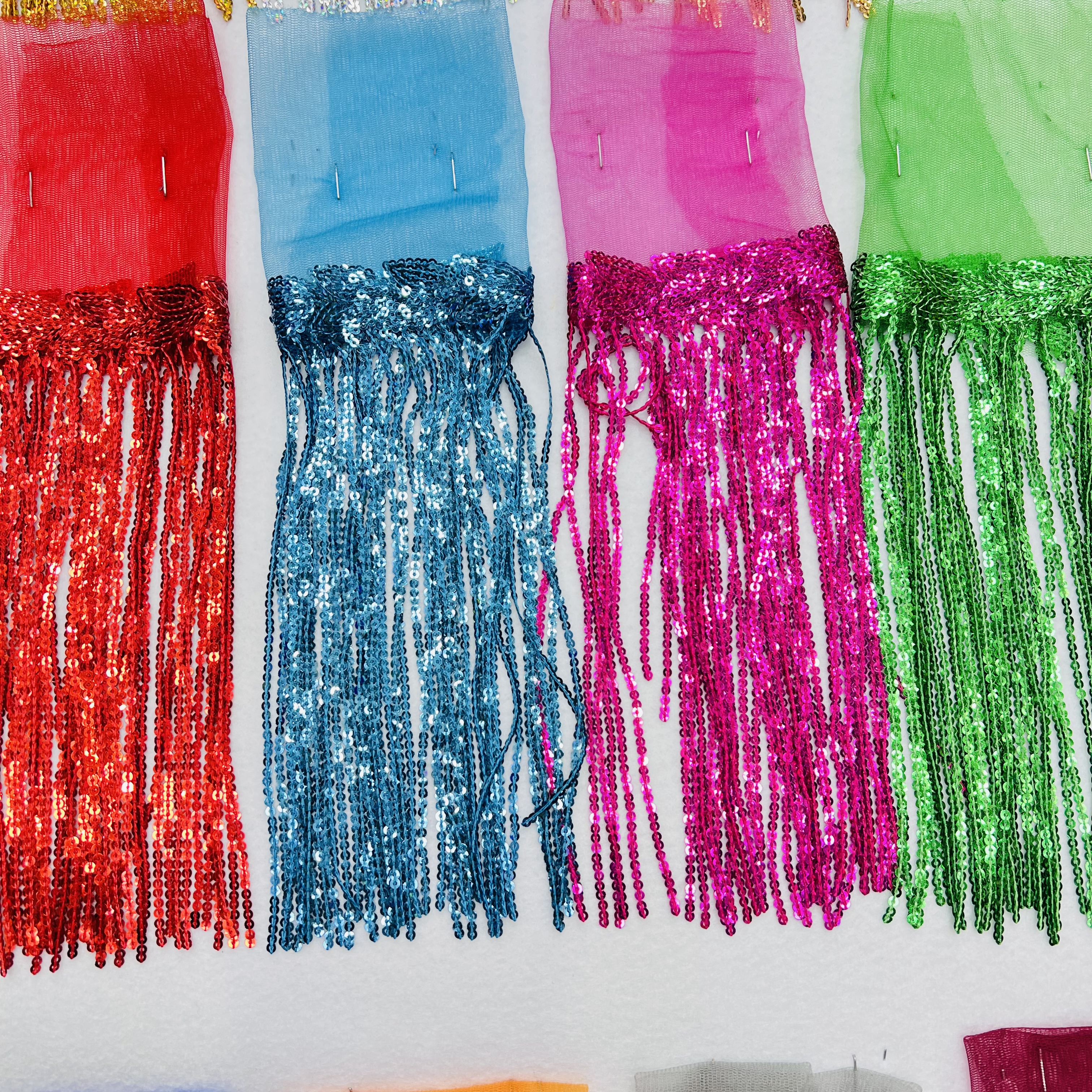 亮片流苏花边装饰辅料 高级手工DIY布料 花边装饰材料 精美细腻流苏设计产品图