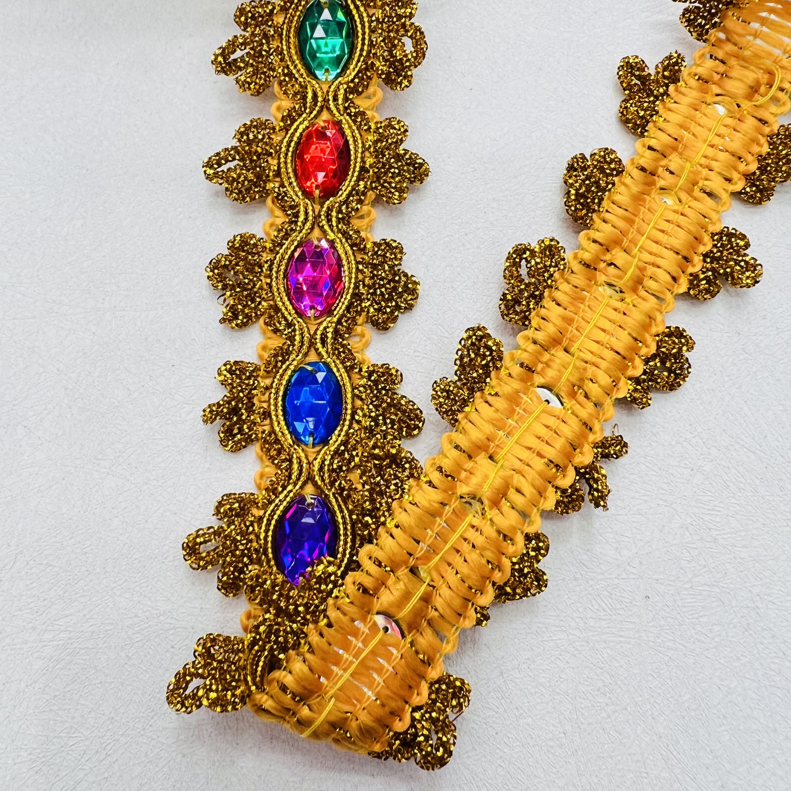 Hand-sewn and drilled lace decorative accessories, high-quality DIY materials, exquisite lace design for decorating home clothing and ethnic costumes detail image 3