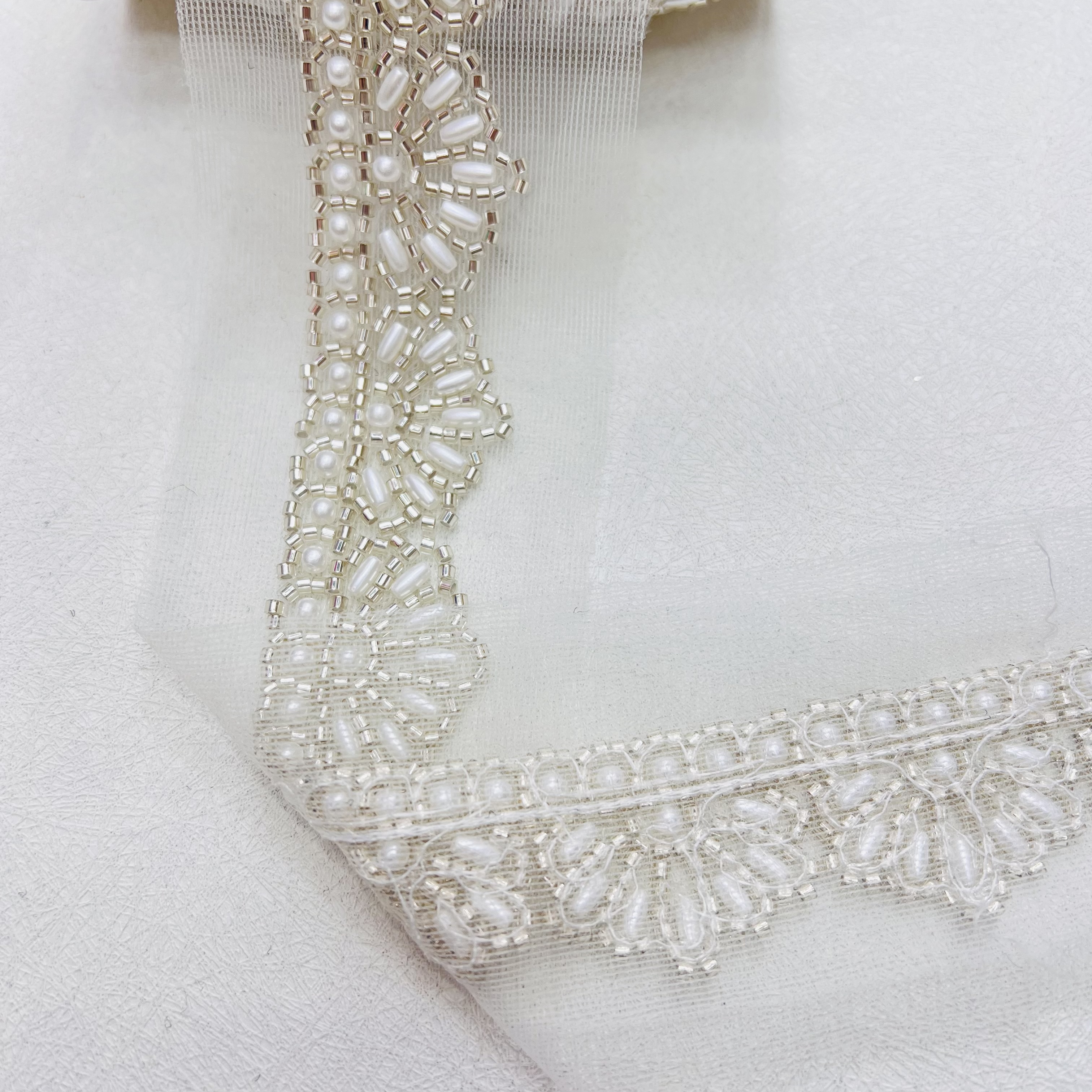 珠管绣饰花边辅料 蕾丝花边装饰 布料手工DIY材料 精美细腻创意家居装饰品详情图3