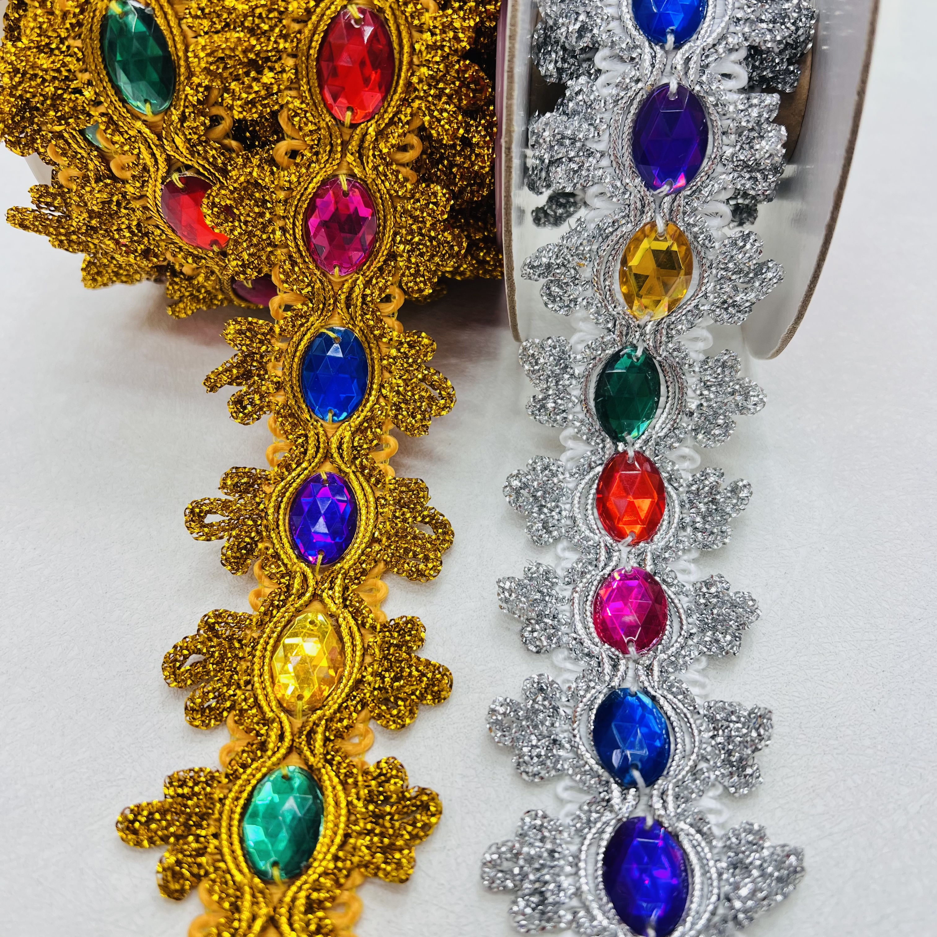 Hand-sewn and drilled lace decorative accessories, high-quality DIY materials, exquisite lace design for decorating home clothing and ethnic costumes detail image 1