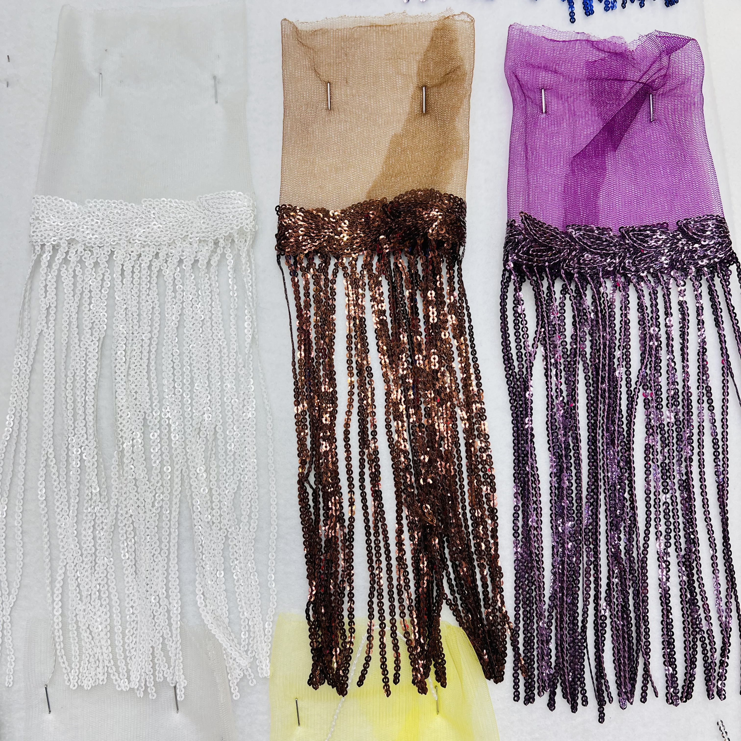 亮片流苏花边装饰辅料 高级手工DIY布料 花边装饰材料 精美细腻流苏设计详情图9