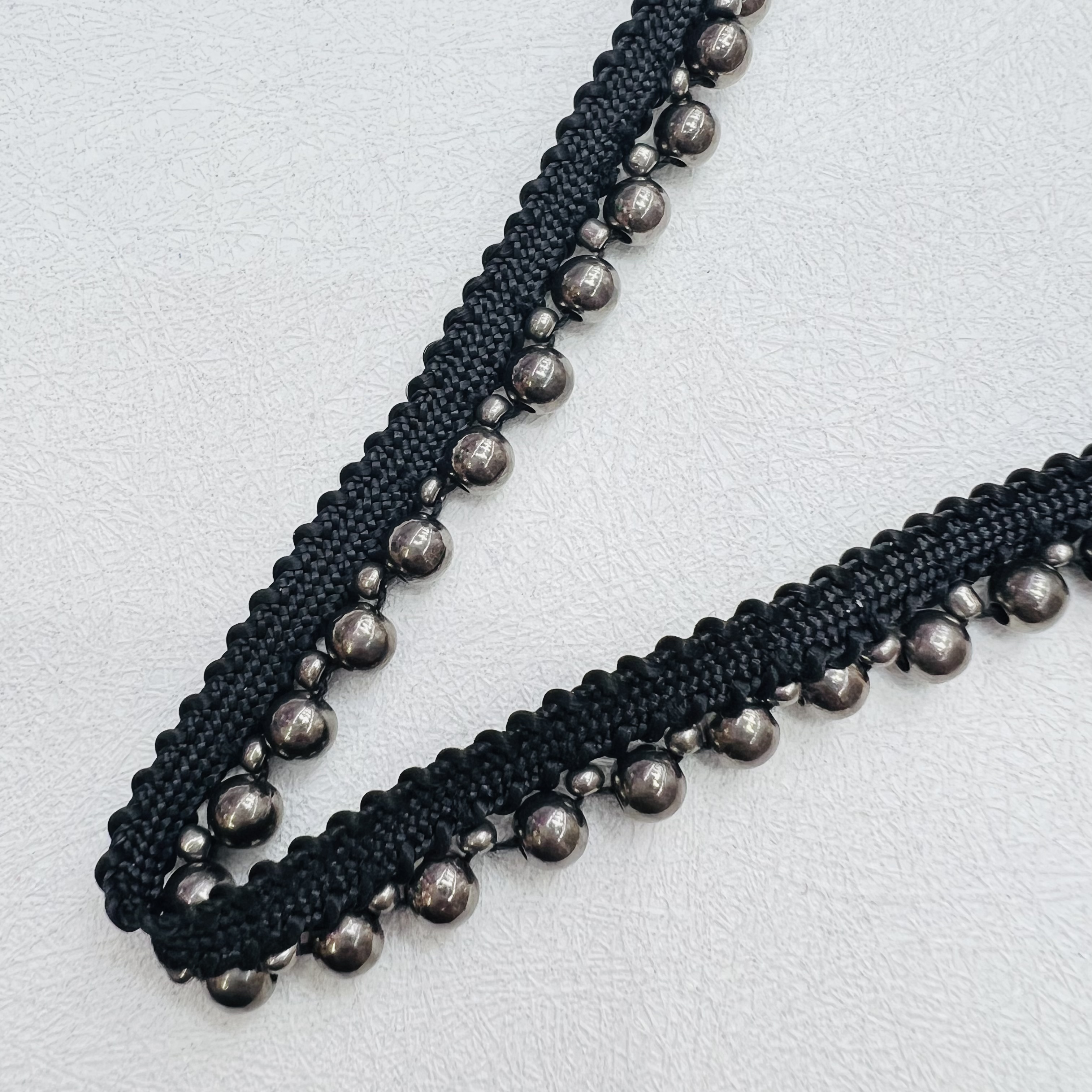 Beaded lace accessories, hand-sewn pearl lace decorative fabric, DIY handcrafted materials, high-end fashionable skirt hem decoration detail image 7