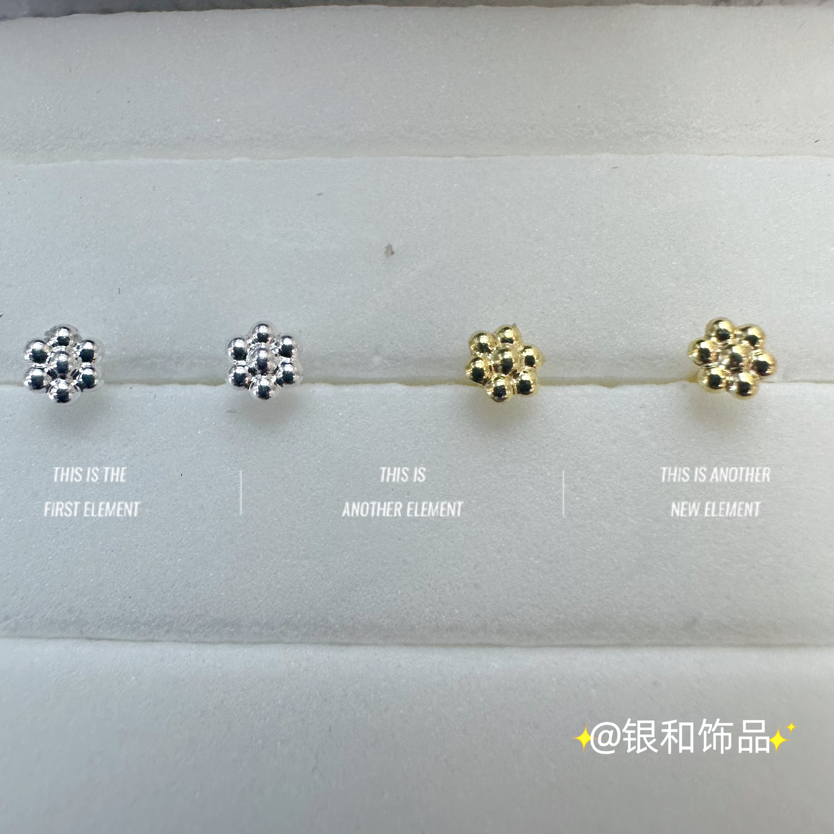 Sterling silver nose stud fashion personality women's advanced sense dazzling glitter High quality wear resistant corrosion comfortable not allergic elegant Specification drawing