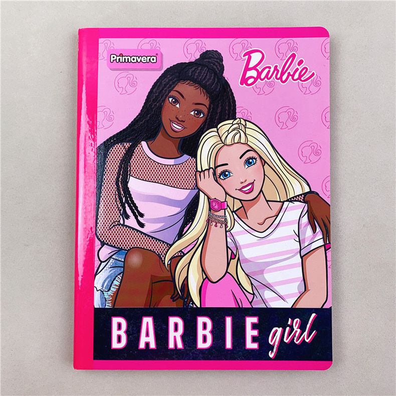 Customized foreign trade notebooks and notepads - B5 cartoon Barbie horizontal line grid thin and brittle notebook cartoon coil planner Specification image