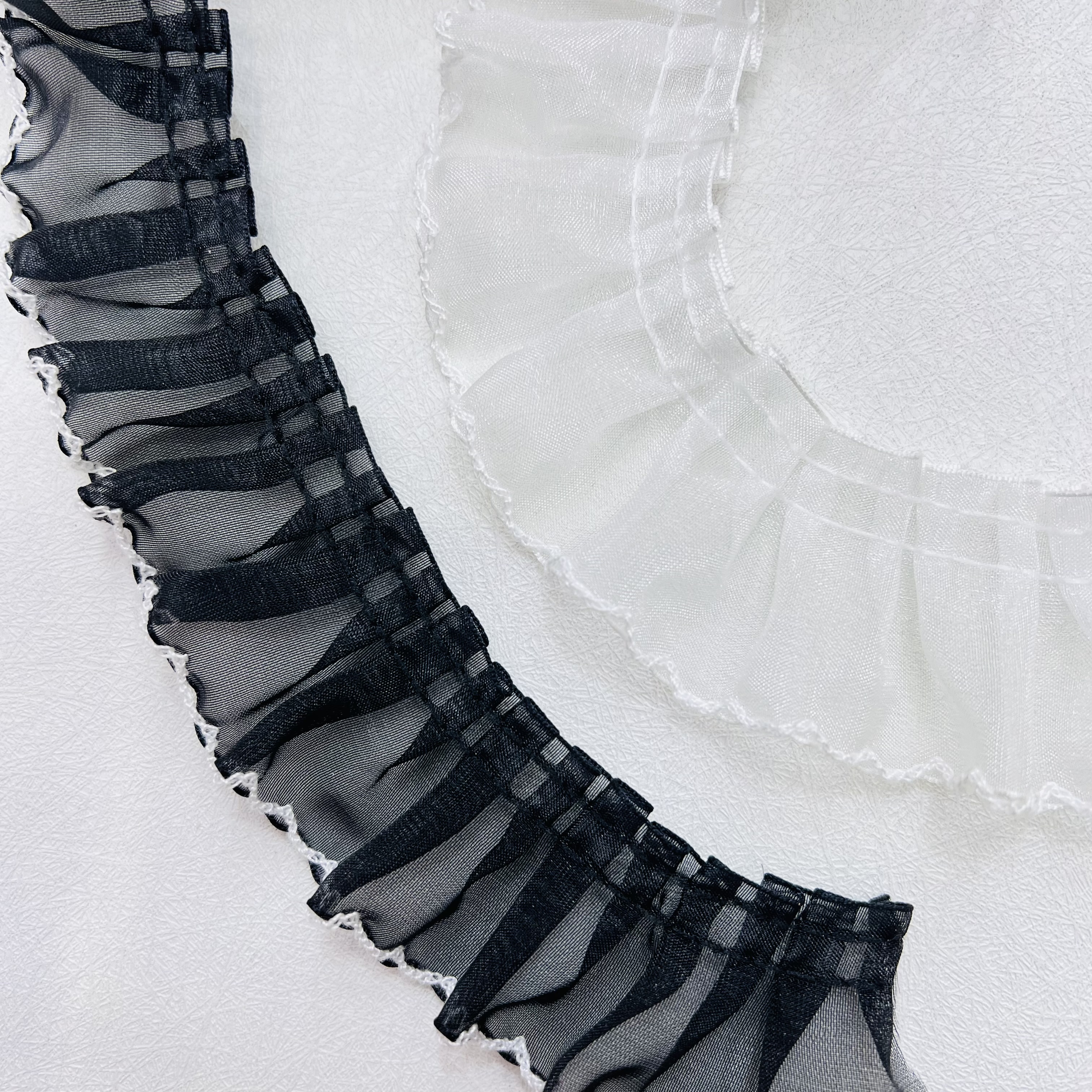 打皱花边辅料 精美花边装饰布料 创意手工DIY材料 高档家居装饰用品服装裙摆