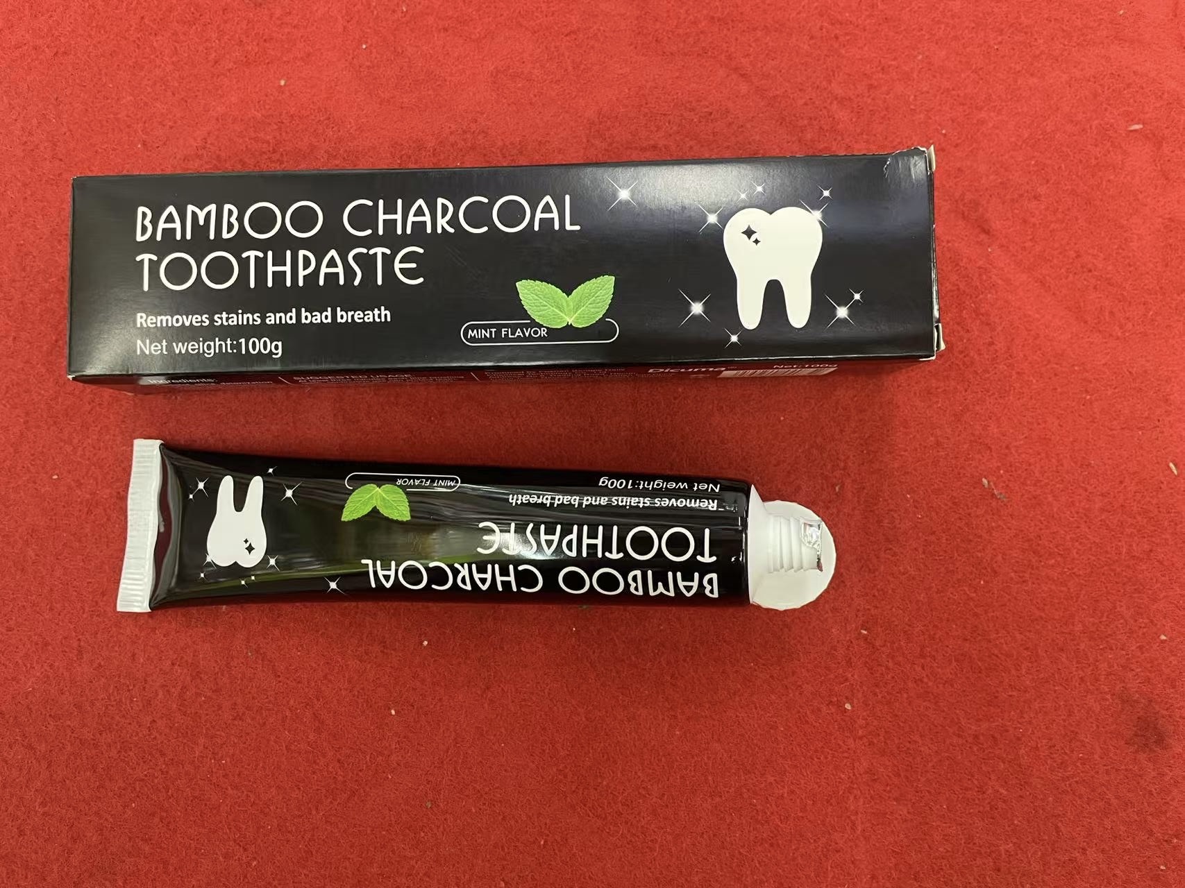 100g竹炭牙膏 专供出口详情图1