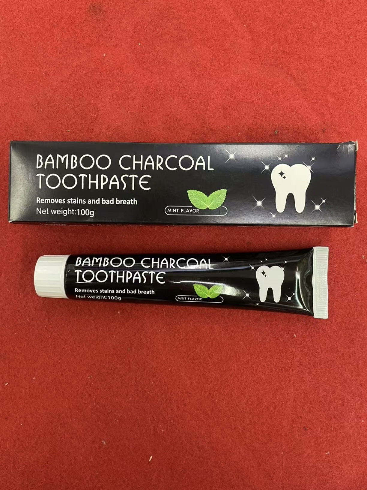 100g竹炭牙膏 专供出口详情图2