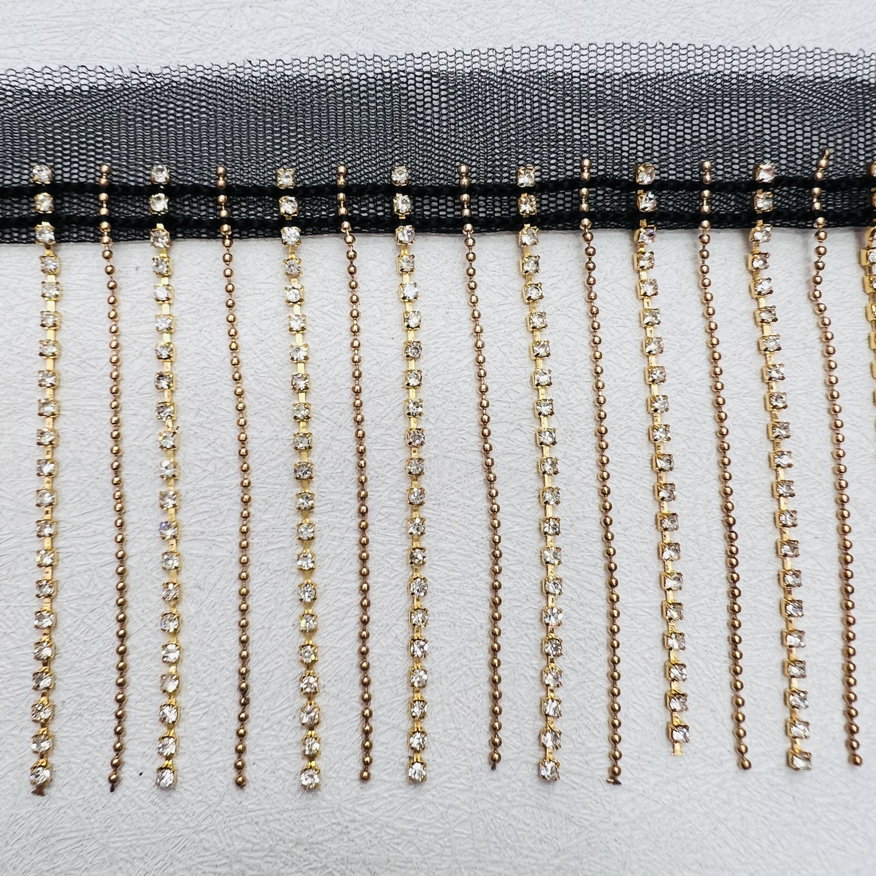 Chain tassels, diamond chain perches, hanging decorations, lace accessories, exquisite lace decoration, fabric cutting, DIY handcrafted materials, high-end clothing decoration accessories detail image 4