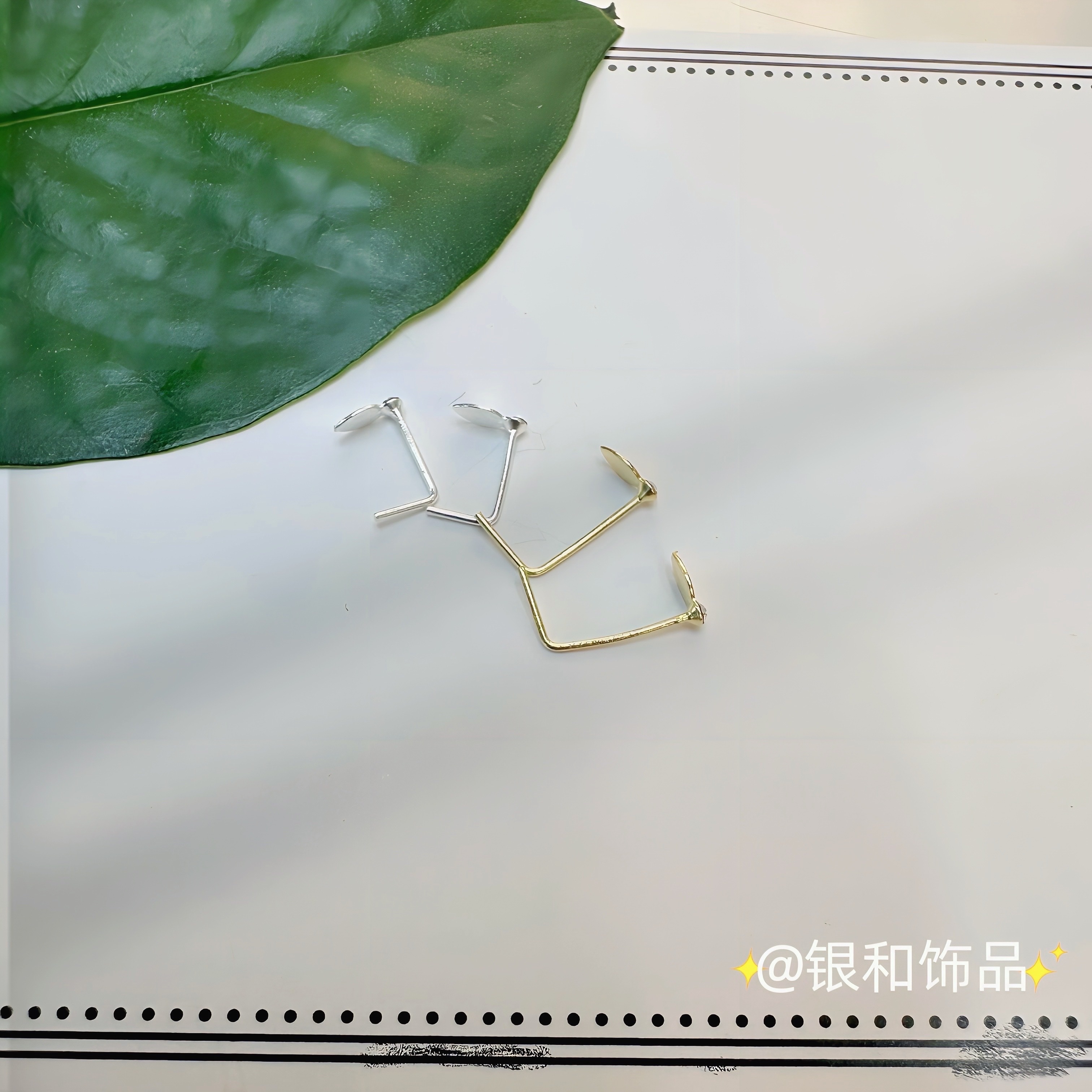 Bright And Cool Personality Sterling Silver Nose Stud High-Grade Fashion Jewelry High Quality Wear Resistance Is Very Suitable For Young People To Wear Specification drawing