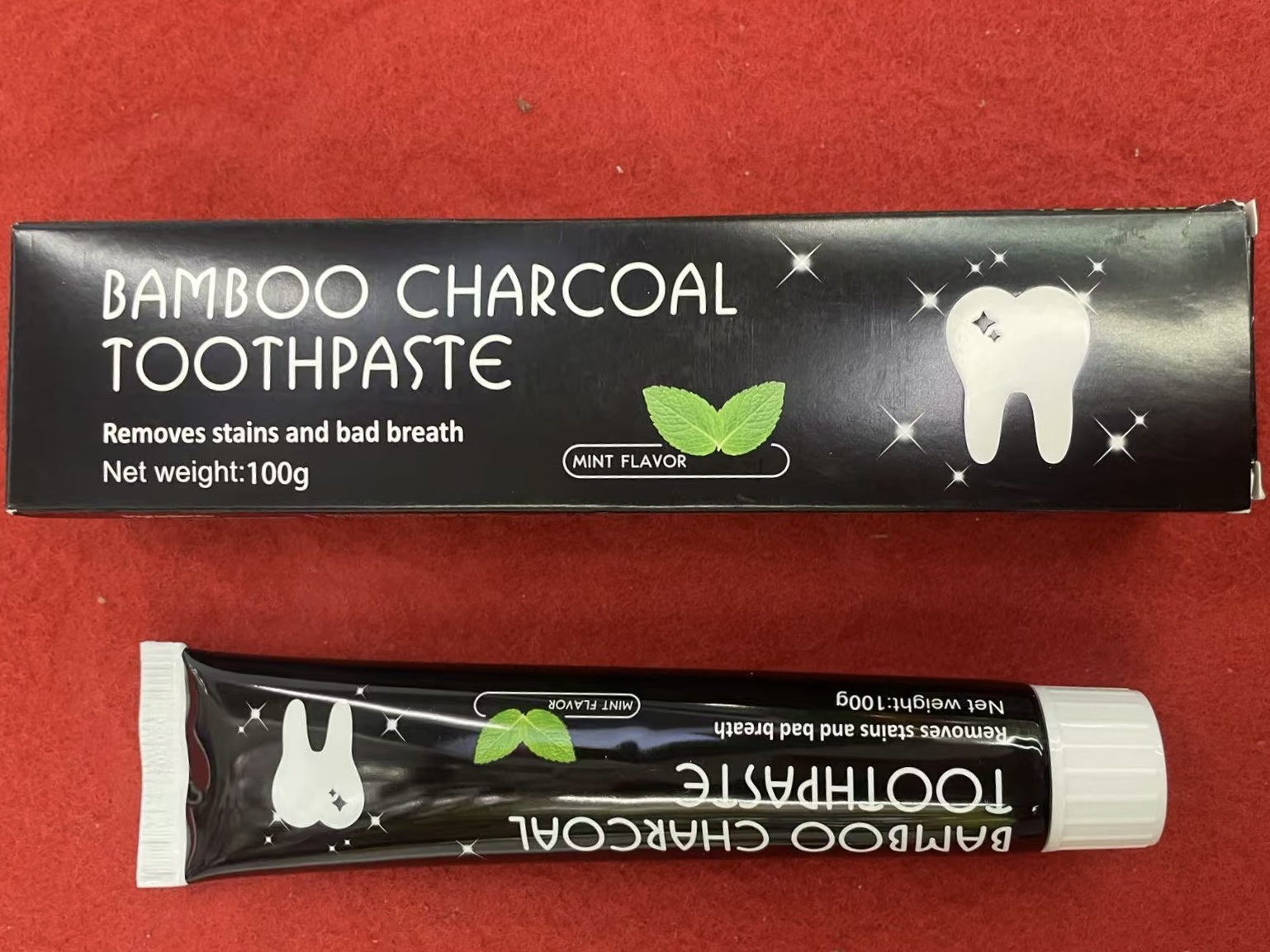 100g竹炭牙膏 专供出口详情图3