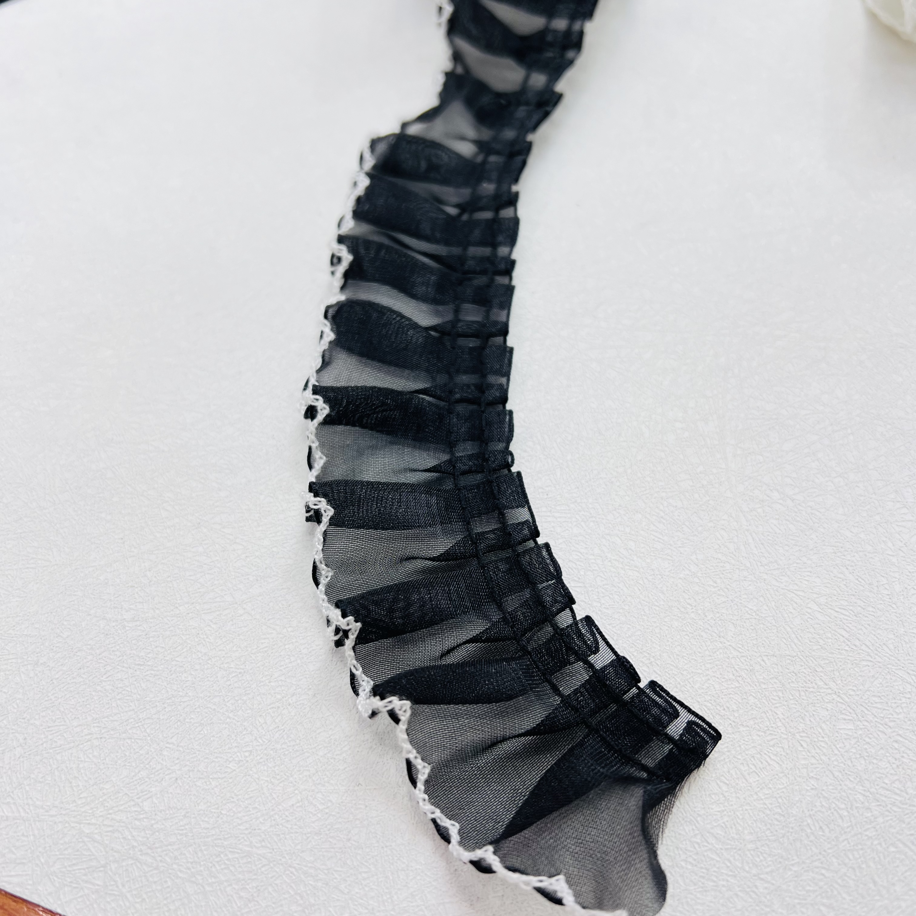 打皱花边辅料 精美花边装饰布料 创意手工DIY材料 高档家居装饰用品服装裙摆详情图3