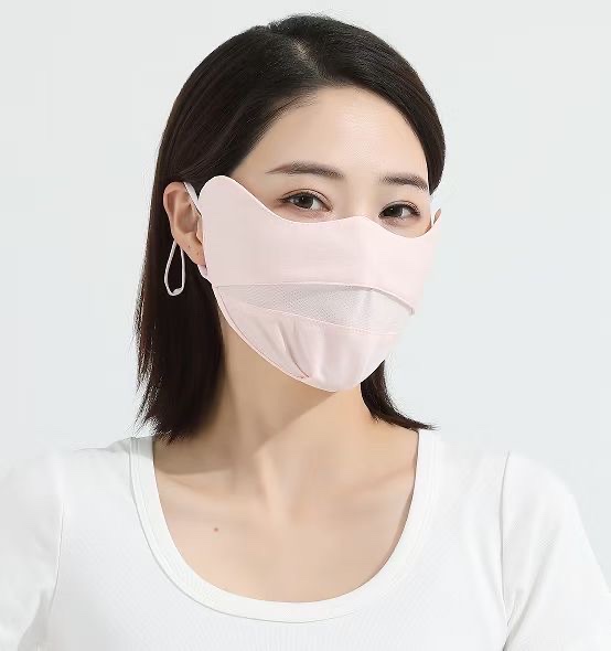 夏冰丝防晒口罩调节扣透气护眼角防紫外线防尘挂耳带调节扣详情图7