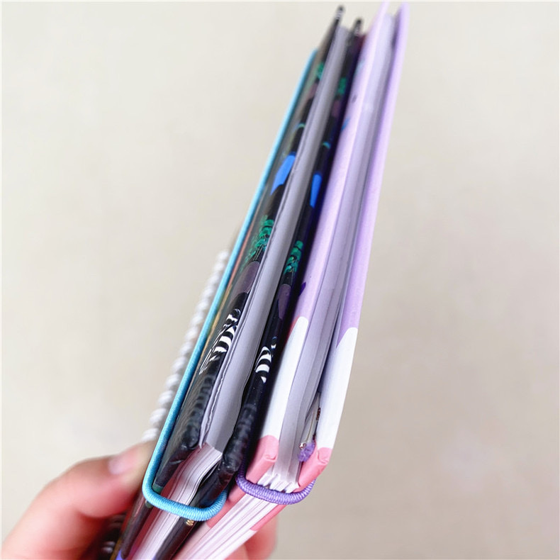 B6 foreign trade export coil notebook, hand-held notebook, coil notebook custom hard shell cartoon cactus horizontal line notebook coil notebook detail image 8