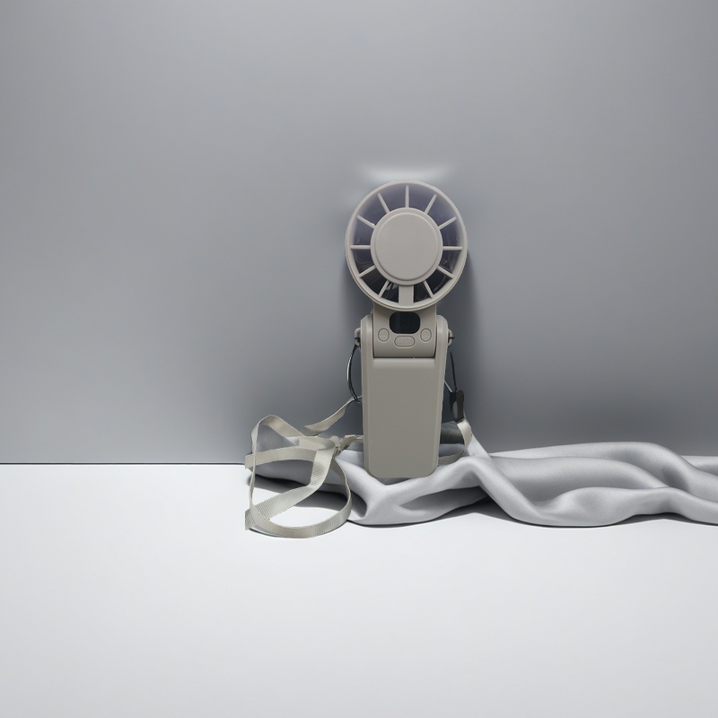 2025 digital display 199-speed high-speed handheld ice pack cooling small fan, simple and strong wind neck-hanging folding desktop USB pic 7