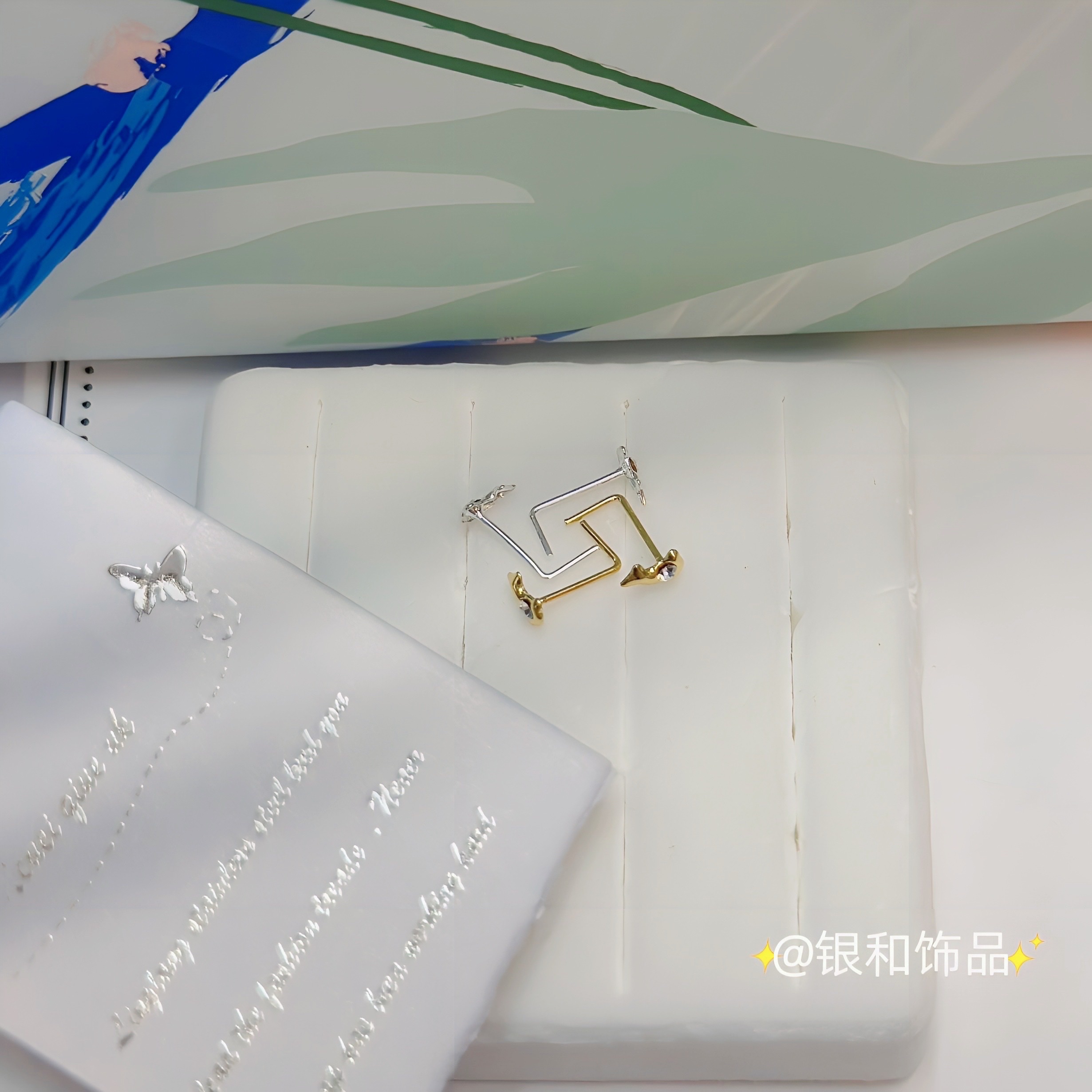 Sterling Silver Nose Stud Female European And American Style Fashion Personality Earrings Elegant Dazzling High Quality Nose Stud Dolphin Nose Item Picture
