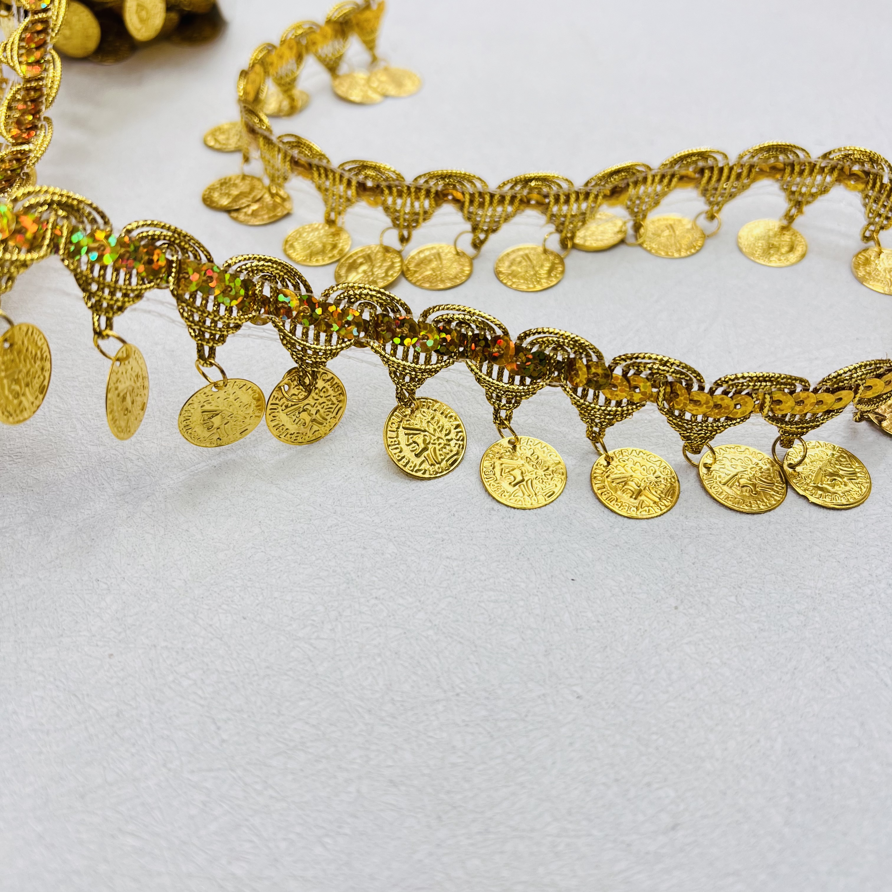 珠片小宝塔吊男人头挂饰手工花边装饰辅料 舞台效果高档手工DIY布料花边创意家居装饰材料详情图3