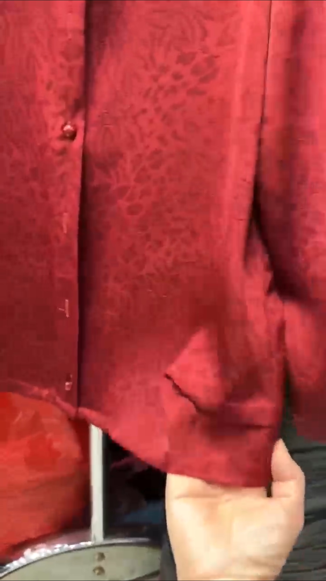 New product launch: Spring/Autumn 2025 Women's deep red long-sleeved top, a trendy and fashionable middle-aged outfit, available in sizes from XL to 5XL details Picture
