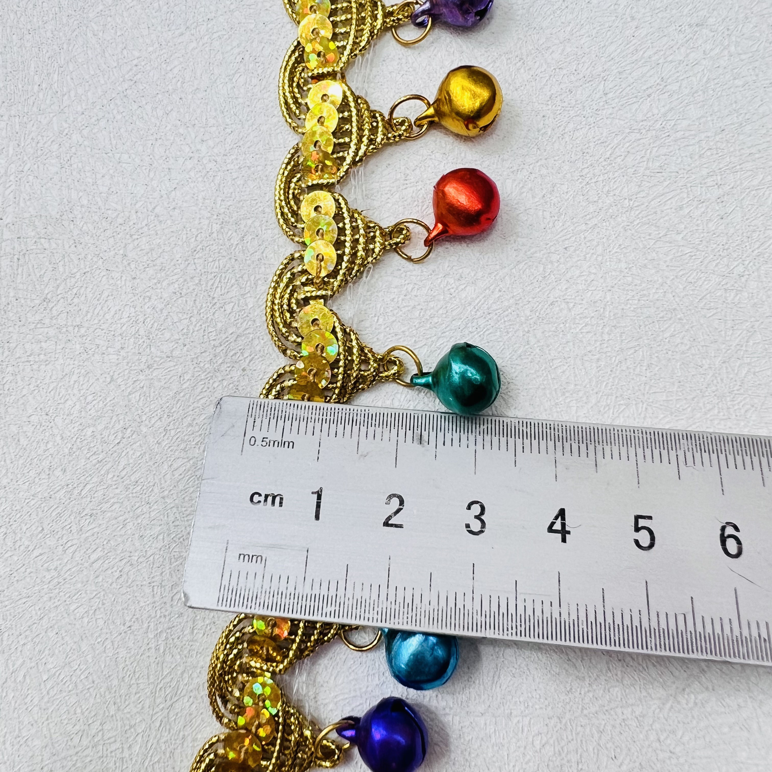 Beaded small pagoda hanging bell lace tassel decorative accessories, exquisite lace fabric, DIY handcrafted materials, high-end dance costume decorative accessories Application Scenario