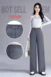 For the Spring and autumn of 2025, straight-leg women's pants are simple, height-enhancing, slimming, fashionable and trendy. The 7849 women's pants are available in sizes ranging from 2XL to 5XL Application Scenario
