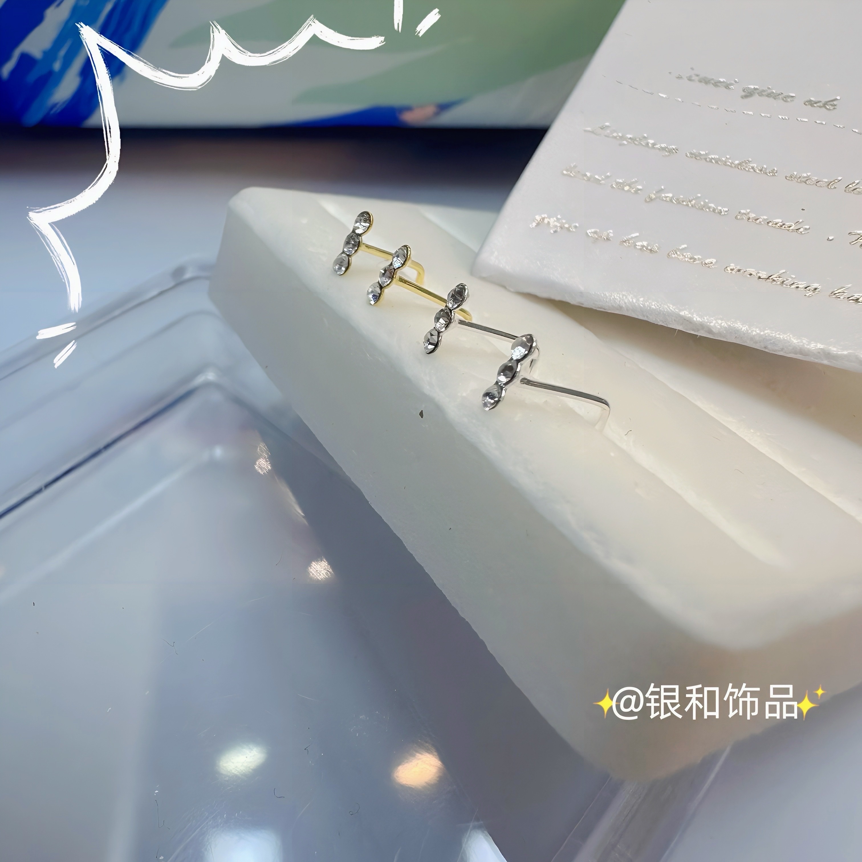 Sterling Silver Nose Stud Europe And The United States Style Fashion Personality Nose Jewelry High Quality Wear Resistant To Corrosion Is Not Allergic Comfortable Wear details Picture