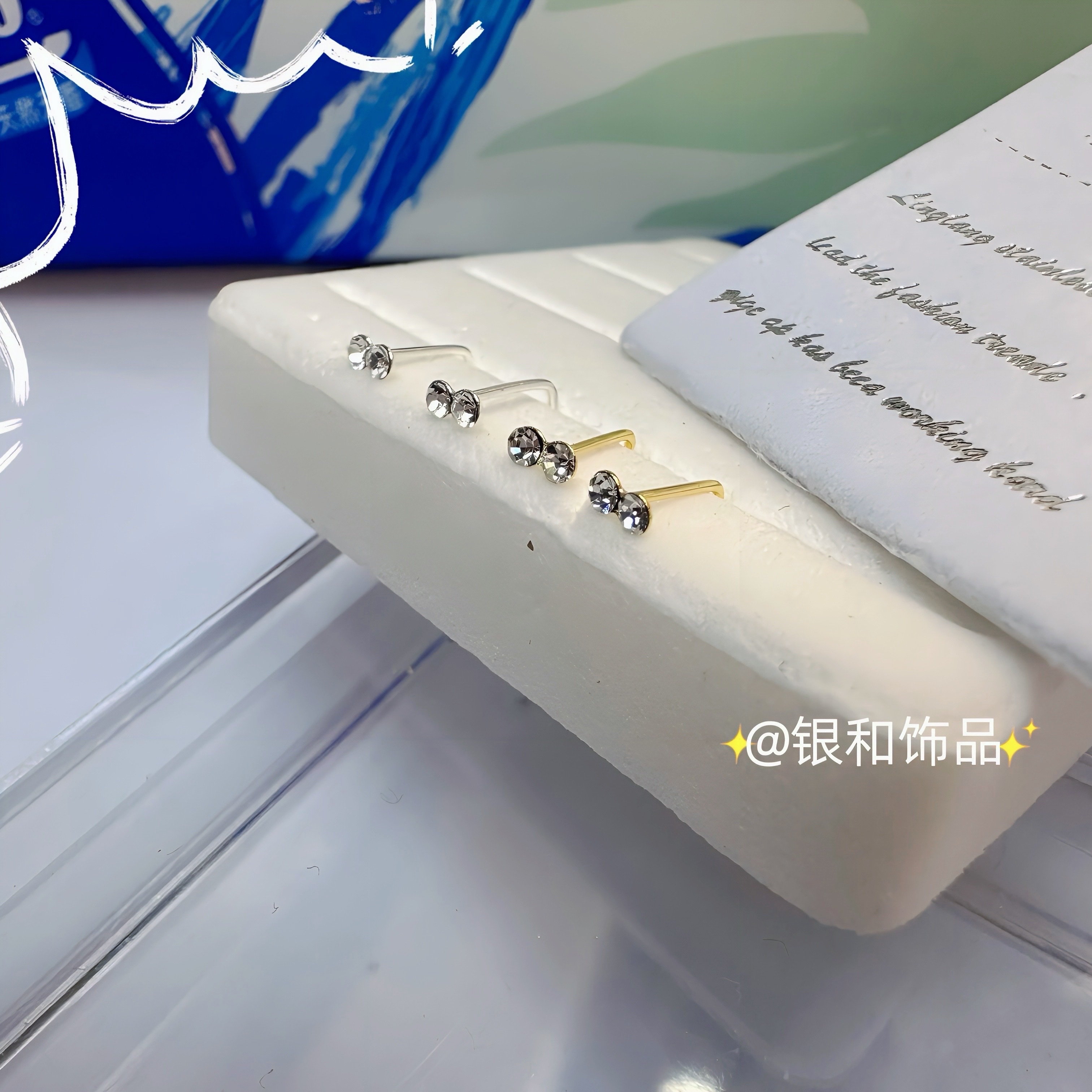Sterling Silver Nose Stud Female European And American Style Fashion Personality Nose Decoration Light Luxury Small Nose Decoration Advanced Sense Unique Design Application Scenario