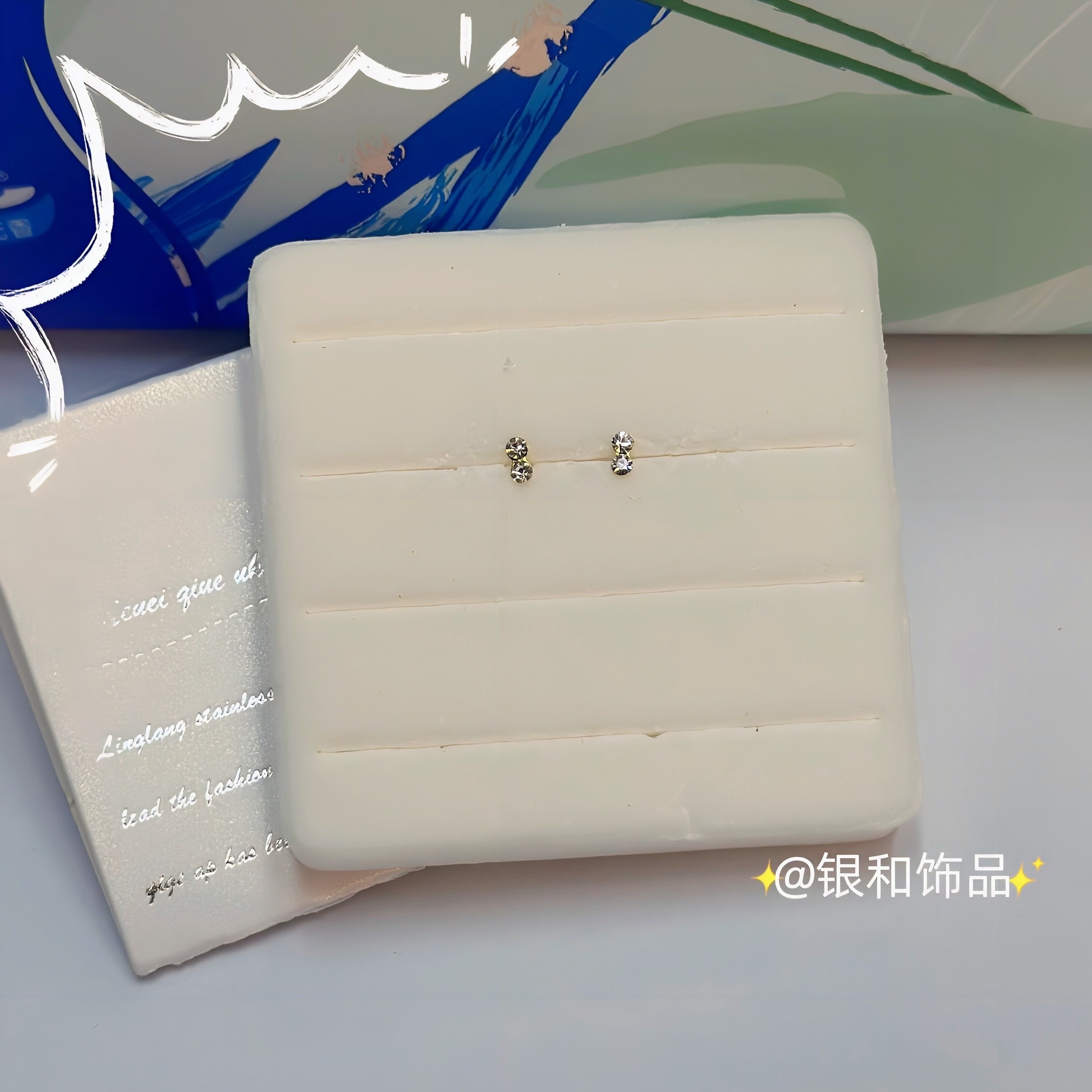 Sterling Silver Nose Stud Female European And American Style Fashion Personality Nose Decoration Light Luxury Small Nose Decoration Advanced Sense Unique Design details Picture