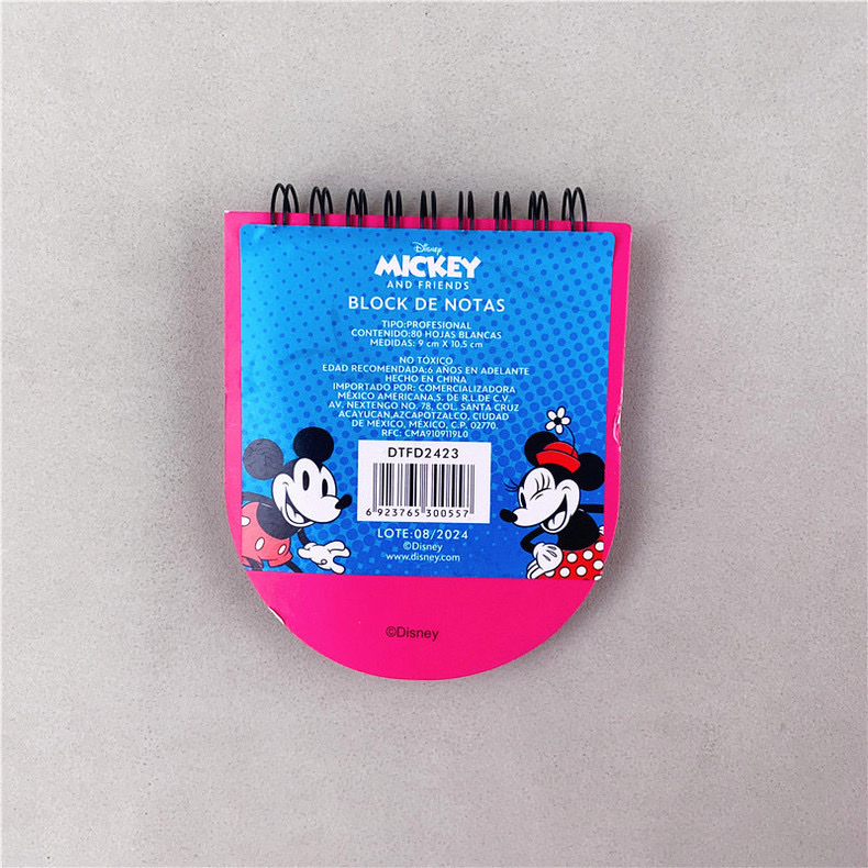 Disney Minnie silicone cover coil mini notebook, export coil, our factory accepts customization Application Scenario