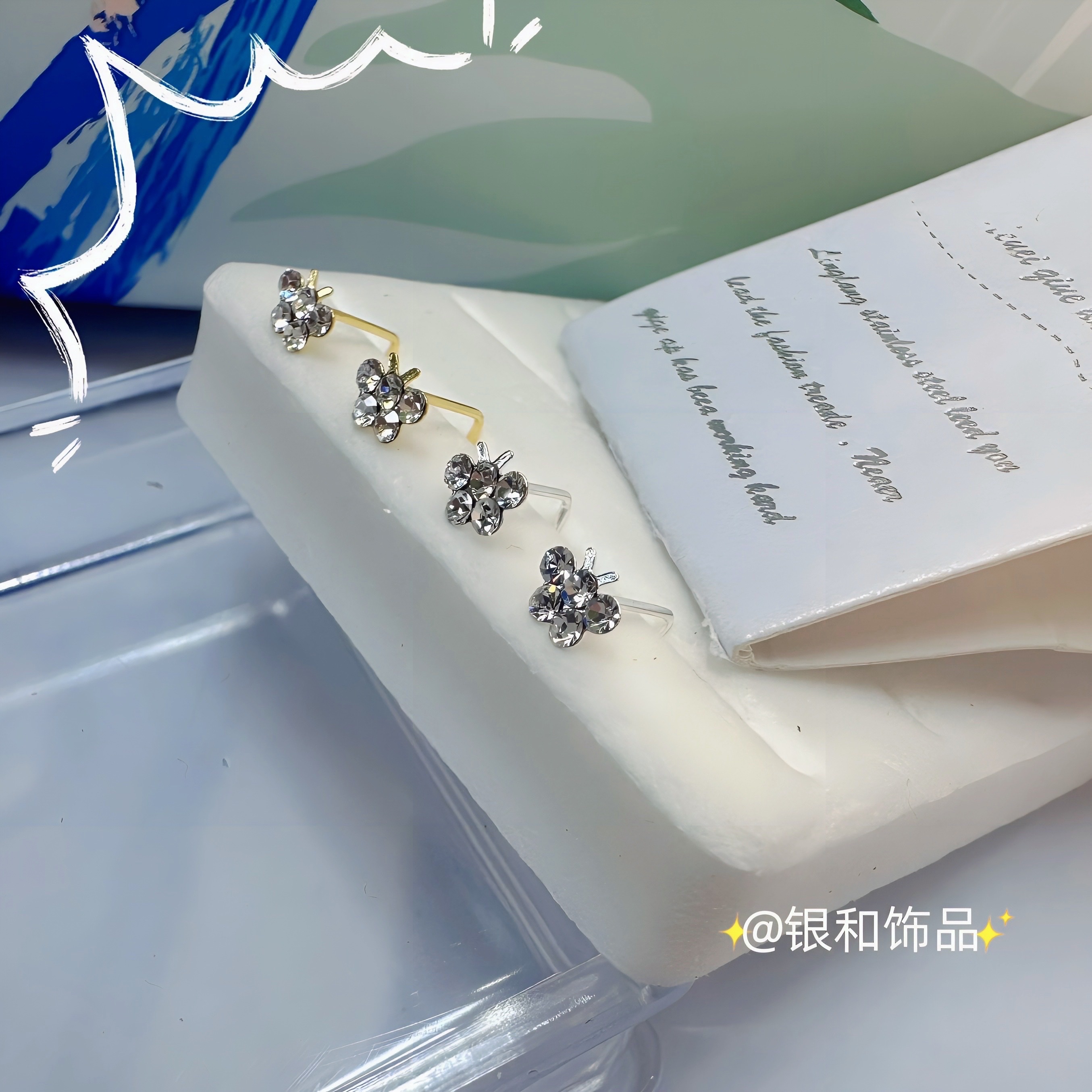 Sterling silver nose stud female European and American style simple fashion personality butterfly nose decoration high quality wear resistant corrosion resistant sensitive not easy to fade Application Scenario