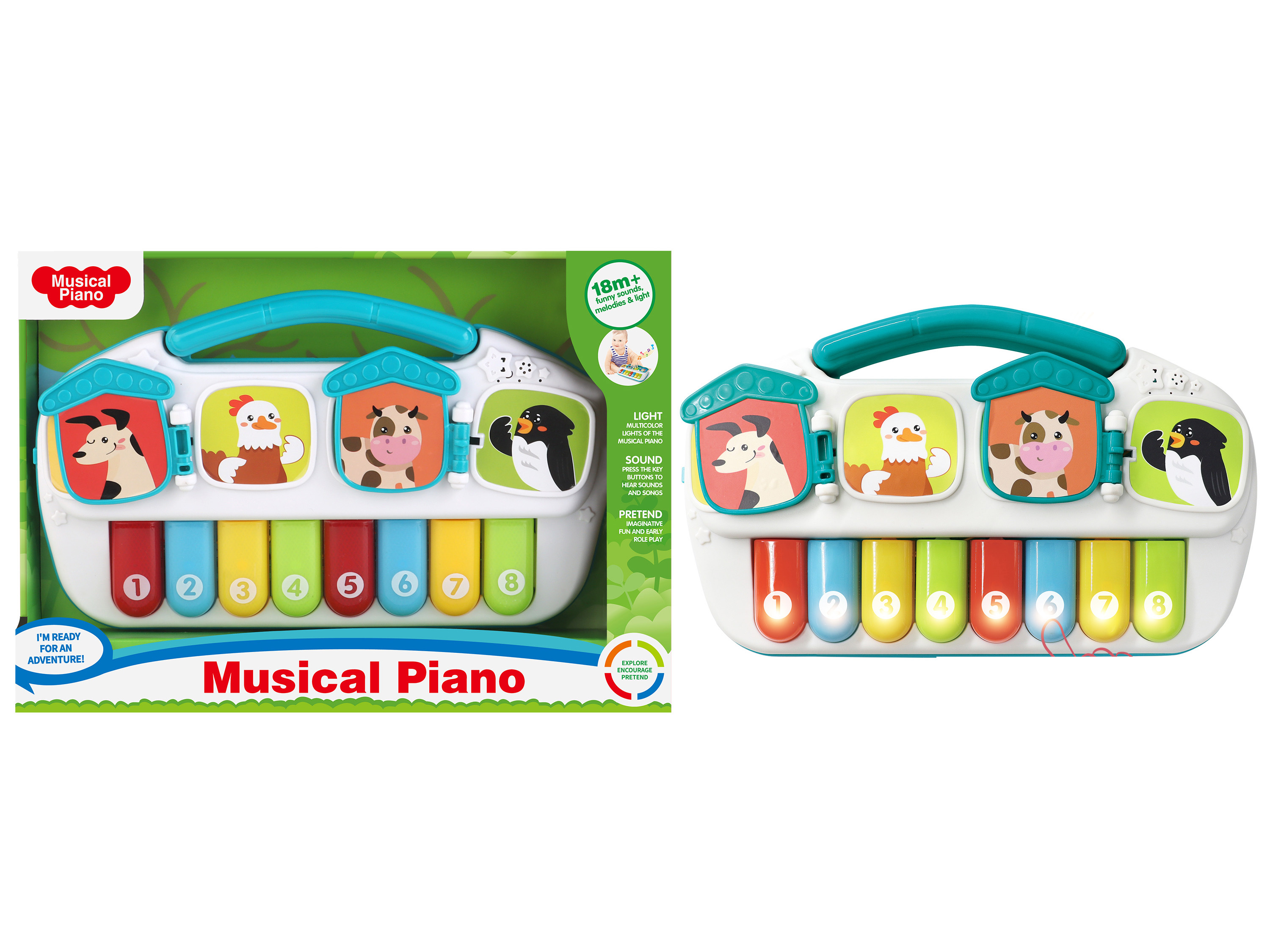 Baby intelligence eight-harpsichord instrument Specification image