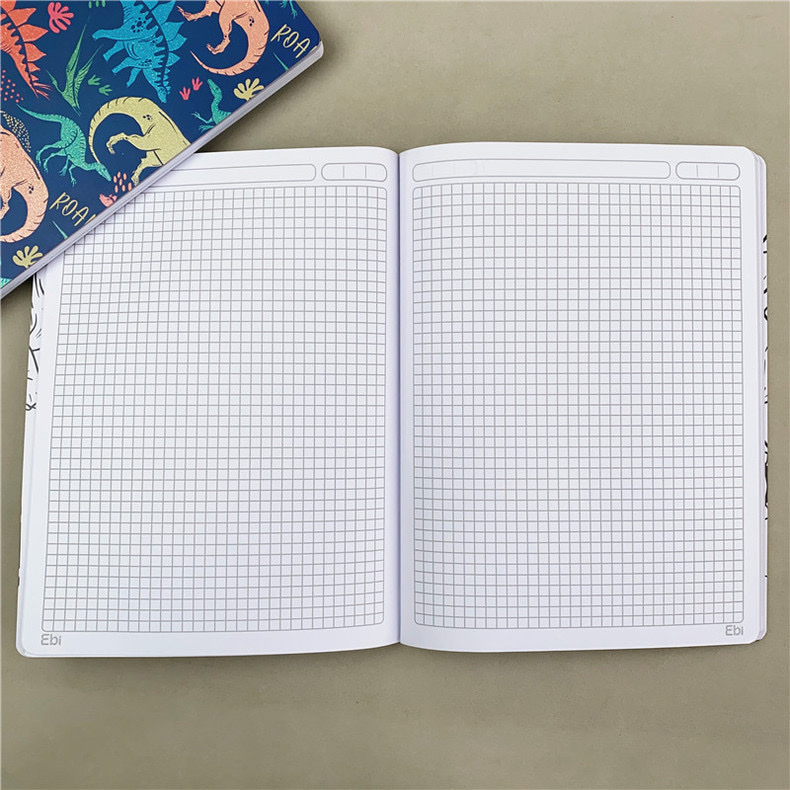 Cuaderno de comercio exterior personalizado de comercio exterior ~ B5 dinosaurio coil horizontal cuaderno de comercio exterior cuaderno de dibujos animados coil libro de libro de mano pic 8