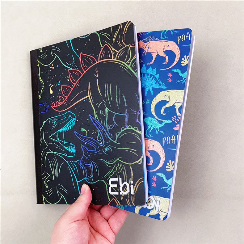 Customized foreign trade notebook and notepad, foreign trade ~ B5 Dinosaur Coil horizontal line Notepad, foreign trade notebook and notepad, Cartoon coil planner details Picture