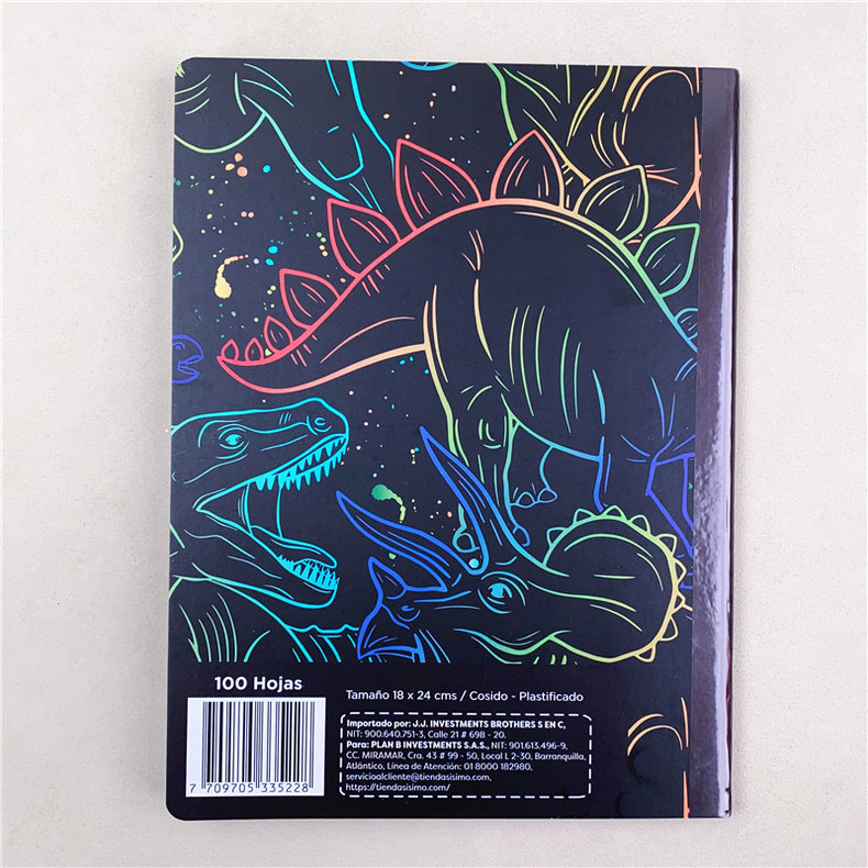 Cuaderno de comercio exterior personalizado de comercio exterior ~ B5 dinosaurio coil horizontal cuaderno de comercio exterior cuaderno de dibujos animados coil libro de libro de mano pic 11
