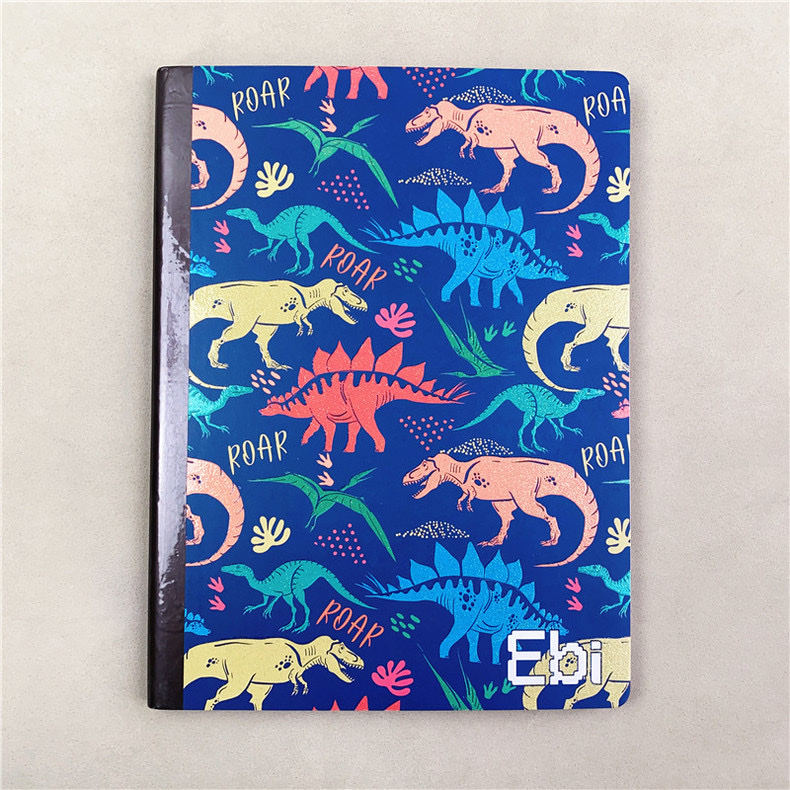 Cuaderno de comercio exterior personalizado de comercio exterior ~ B5 dinosaurio coil horizontal cuaderno de comercio exterior cuaderno de dibujos animados coil libro de libro de mano pic 4