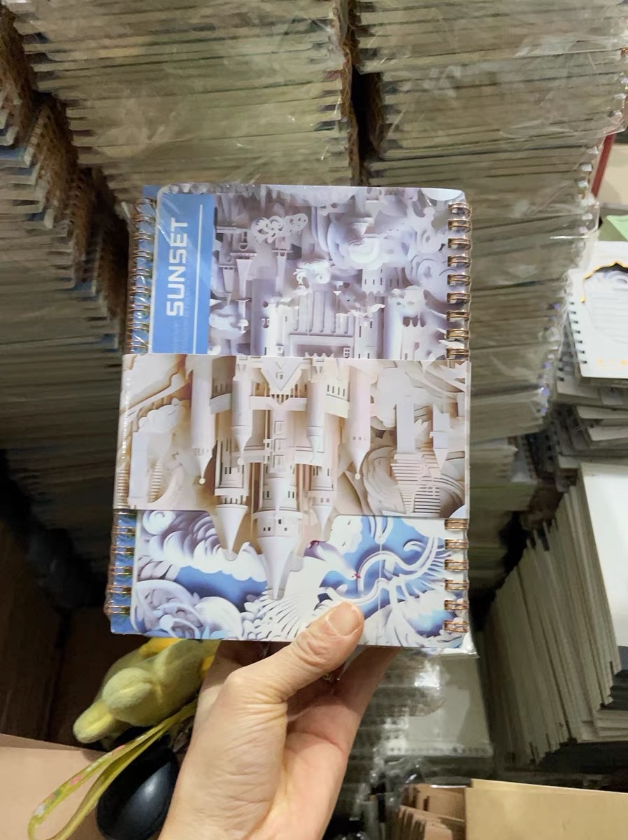 The B5 Libyan notebook for the African market, a checkered iron nail notebook and a saddle nail notebook, with landscape covers available for customization