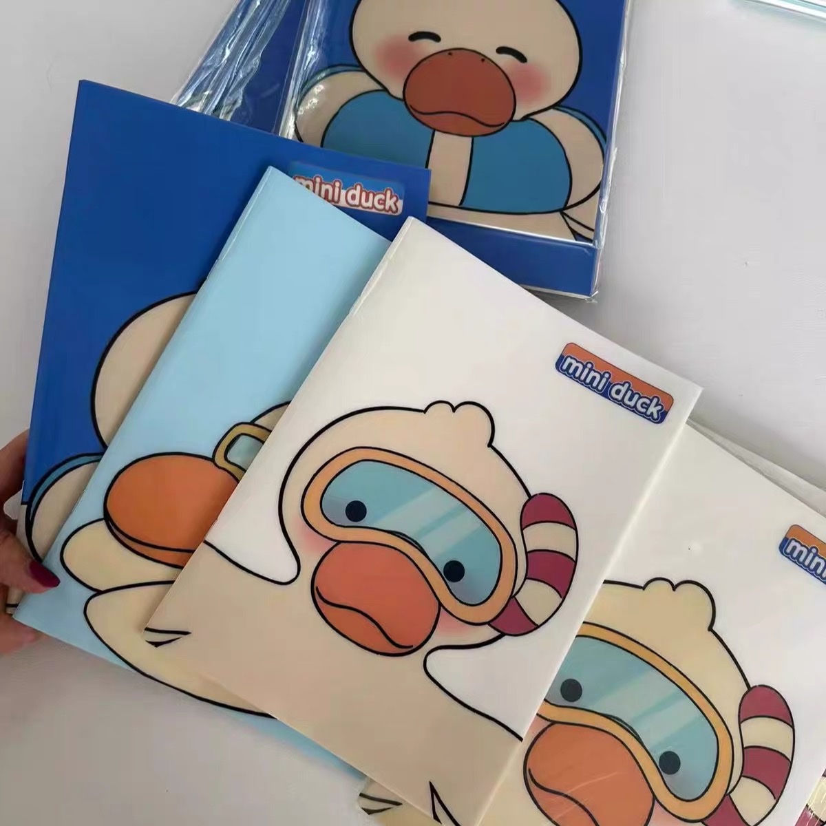Customized foreign trade notebooks, including cartoon diving duck planners, iron nail notebooks and coil notebooks detail image 2