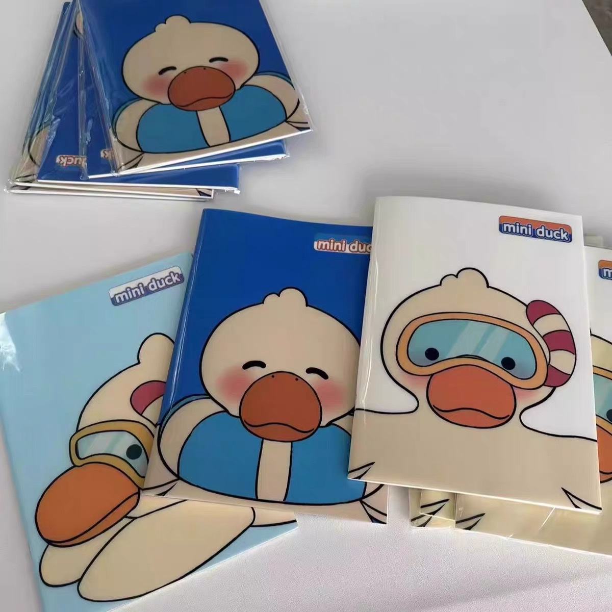 Customized foreign trade notebooks, including cartoon diving duck planners, iron nail notebooks and coil notebooks