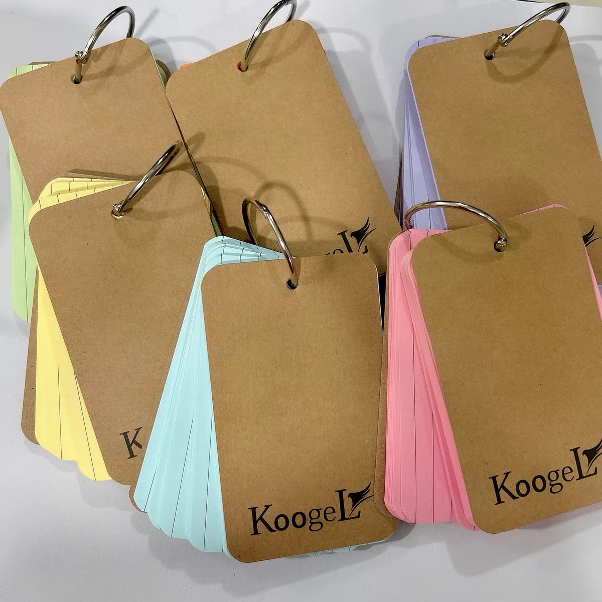 Customized foreign trade notebooks: cowhide horizontal line looped notebooks, textbook coil notebooks, diary books details Picture