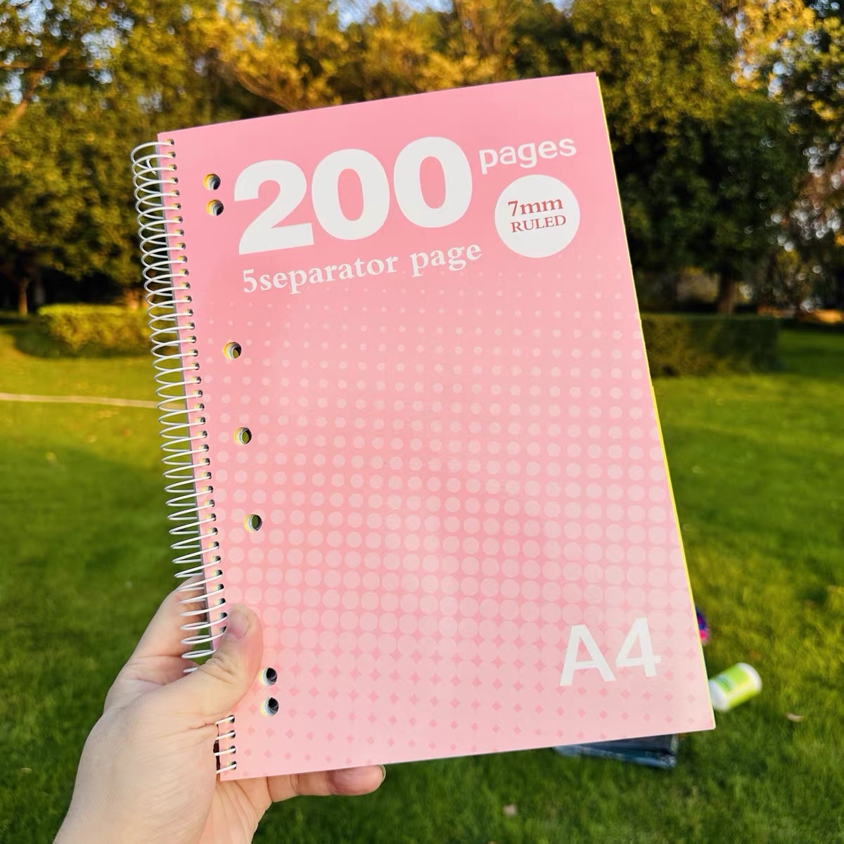 Cuaderno de comercio exterior personalizado A4 gradiente delgado cuaderno de estilo americano libro de texto cuaderno de bobina diario