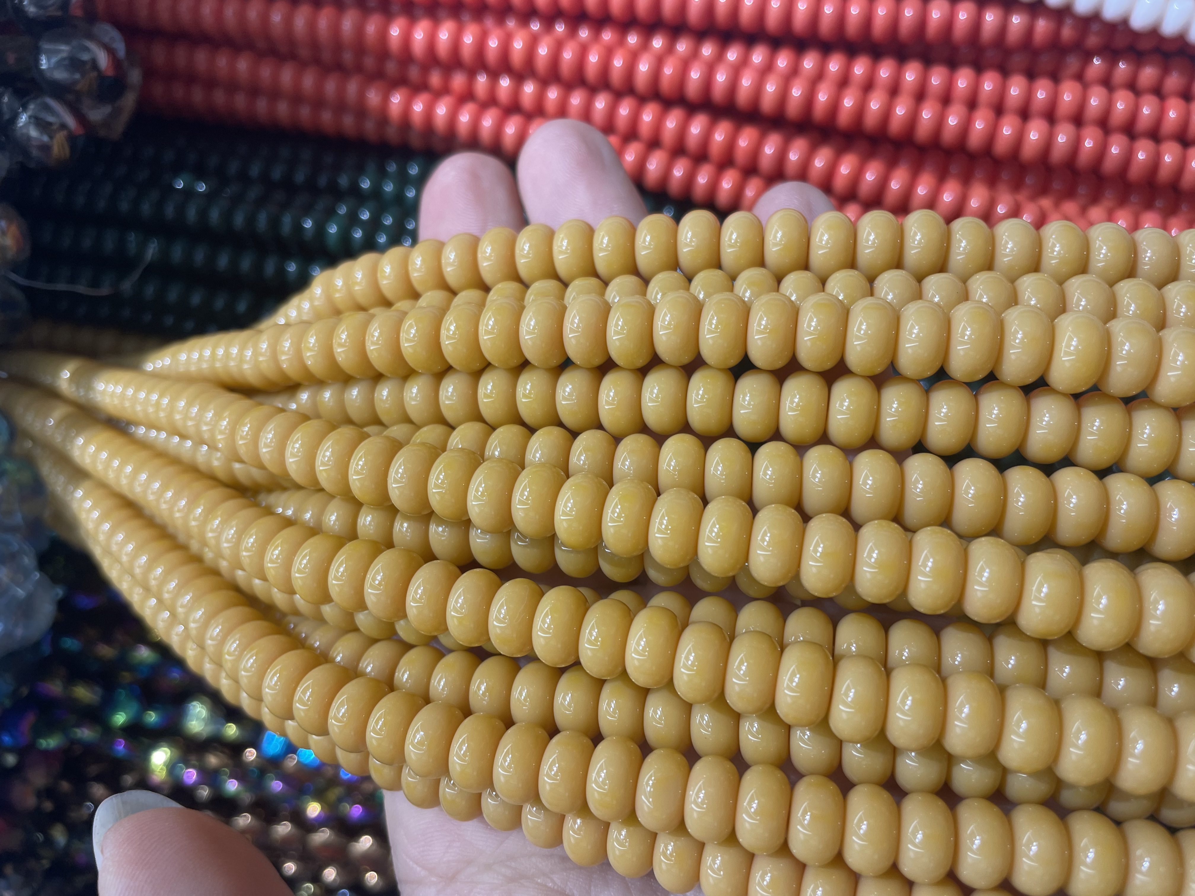 琉璃珠手工DIY散珠 米珠串珠 手链项链首饰制作材料 珠子配件批发零售详情图2