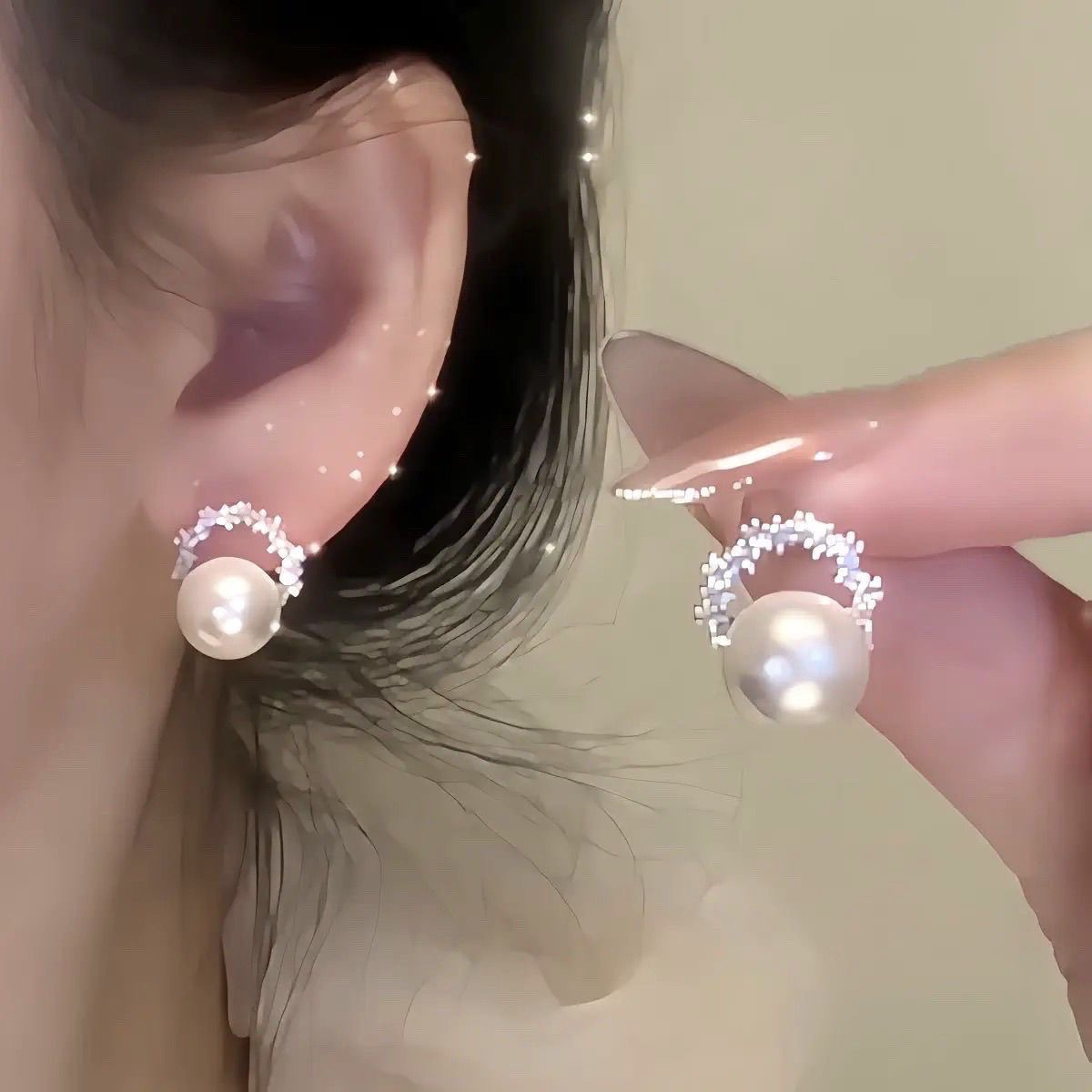 925 Silver ear rings, fashionable and elegant for women, anti-allergy ear buckles, new Korean version earrings, 452 accessories, earrings, earrings, stud accessories