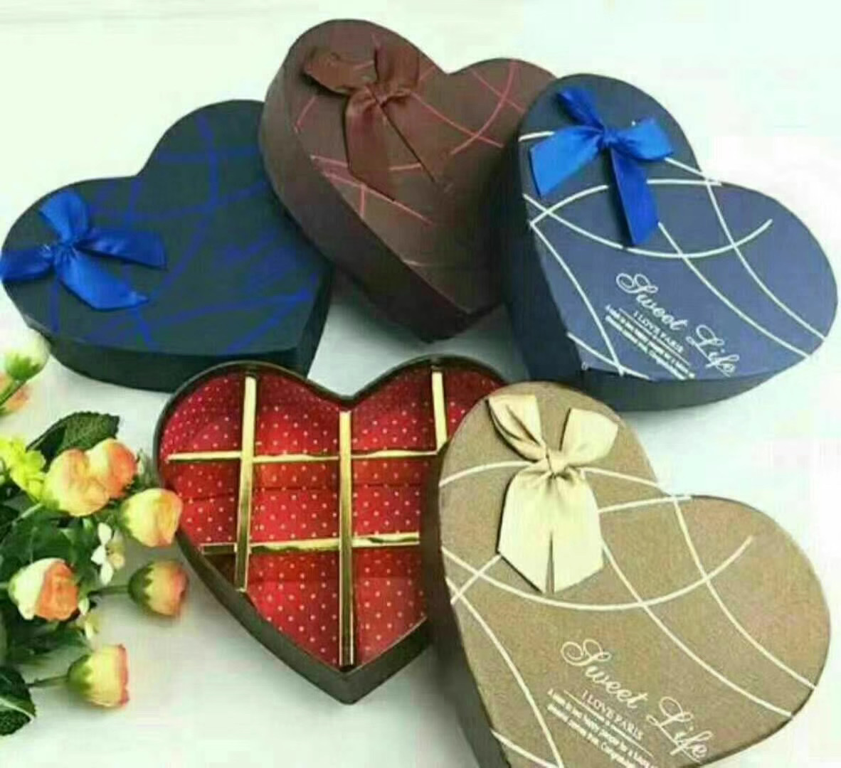 巧克力盒爱心巧克力礼品盒