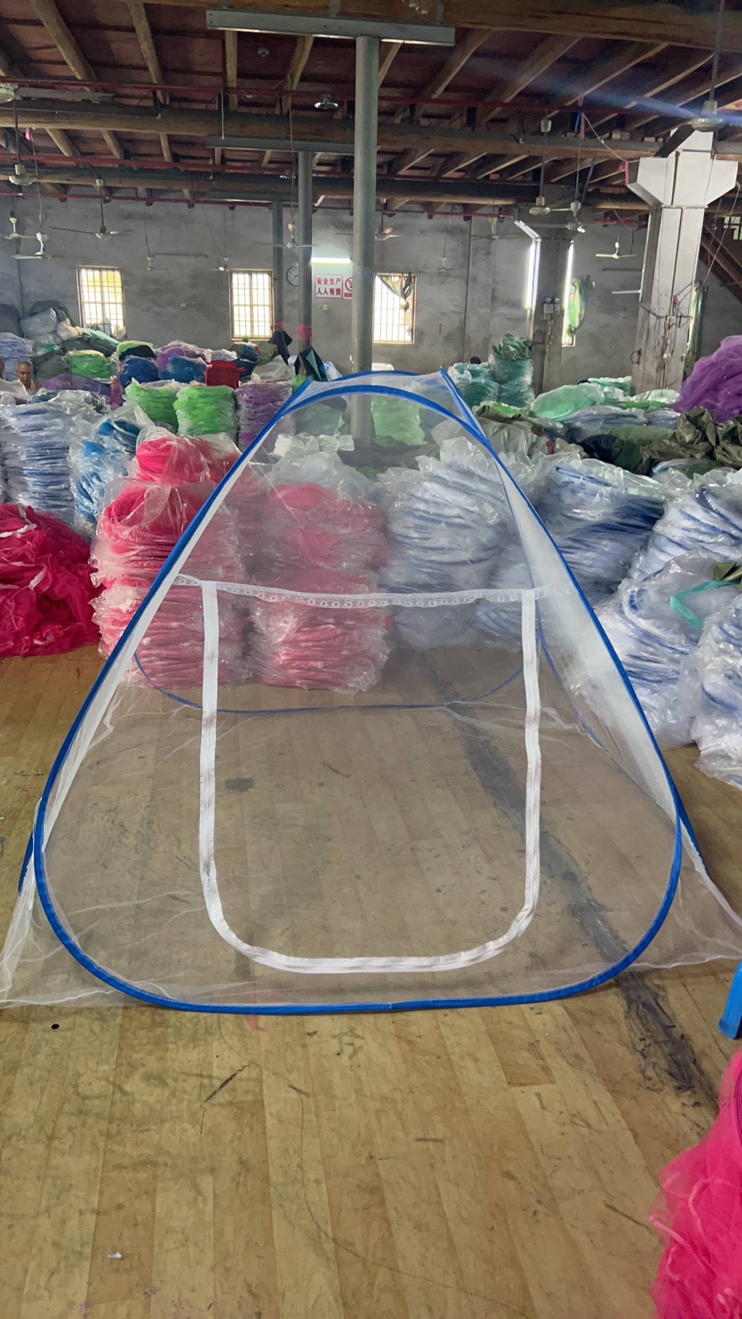 夏季必备防蚊双人床单门蚊帐，轻薄透气无异味蚊帐产品图