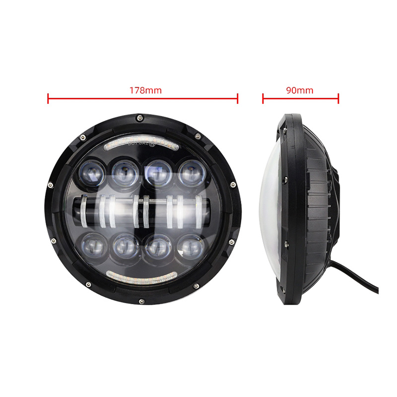 Super bright Multi-light retro General motorcycle headlights Ghost headlights LED headlights 7 "headlights near and far light assembly Application Scenario