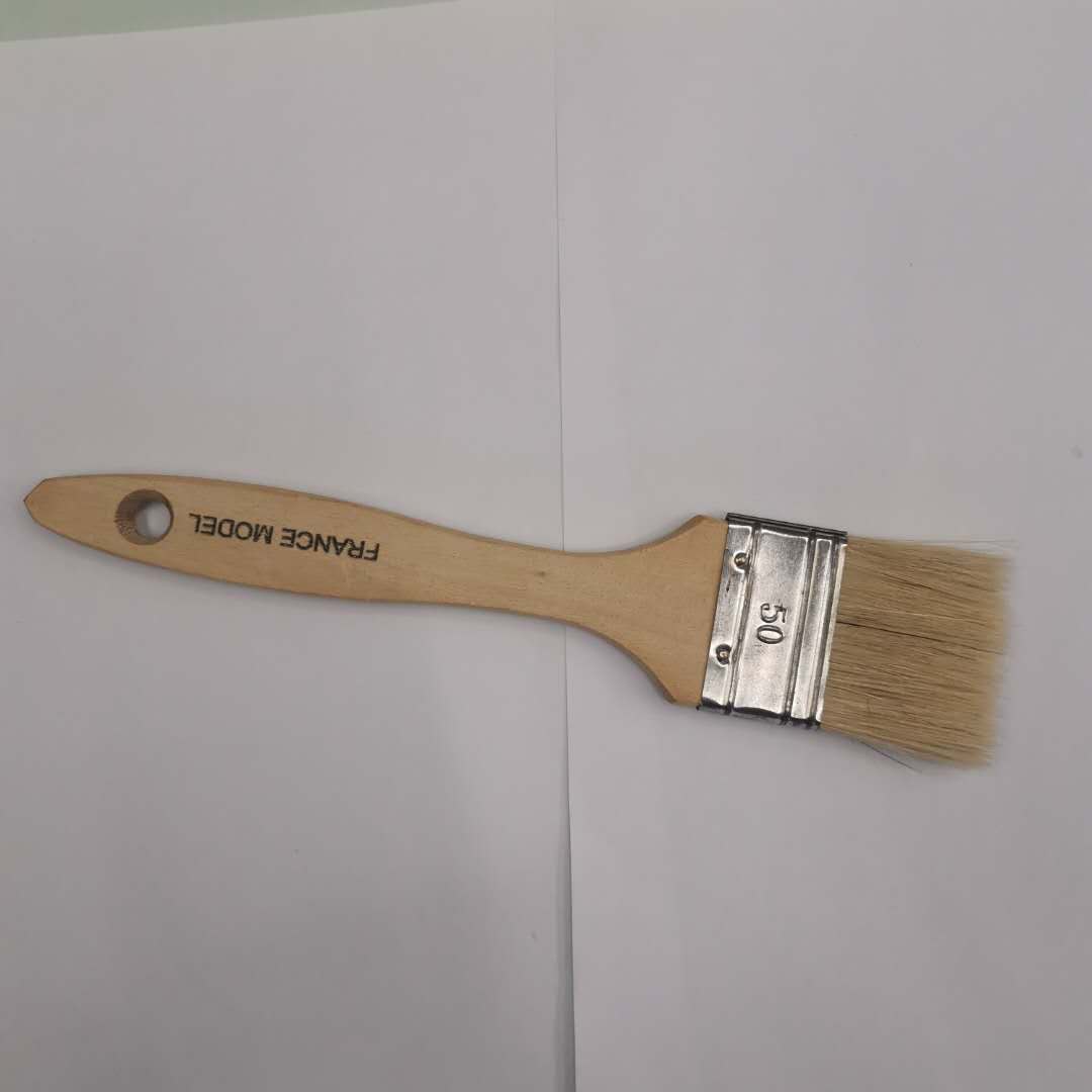 定制批发油漆刷烧烤刷赠品木柄刷子工业用猪鬃毛刷厂家直销油漆刷001