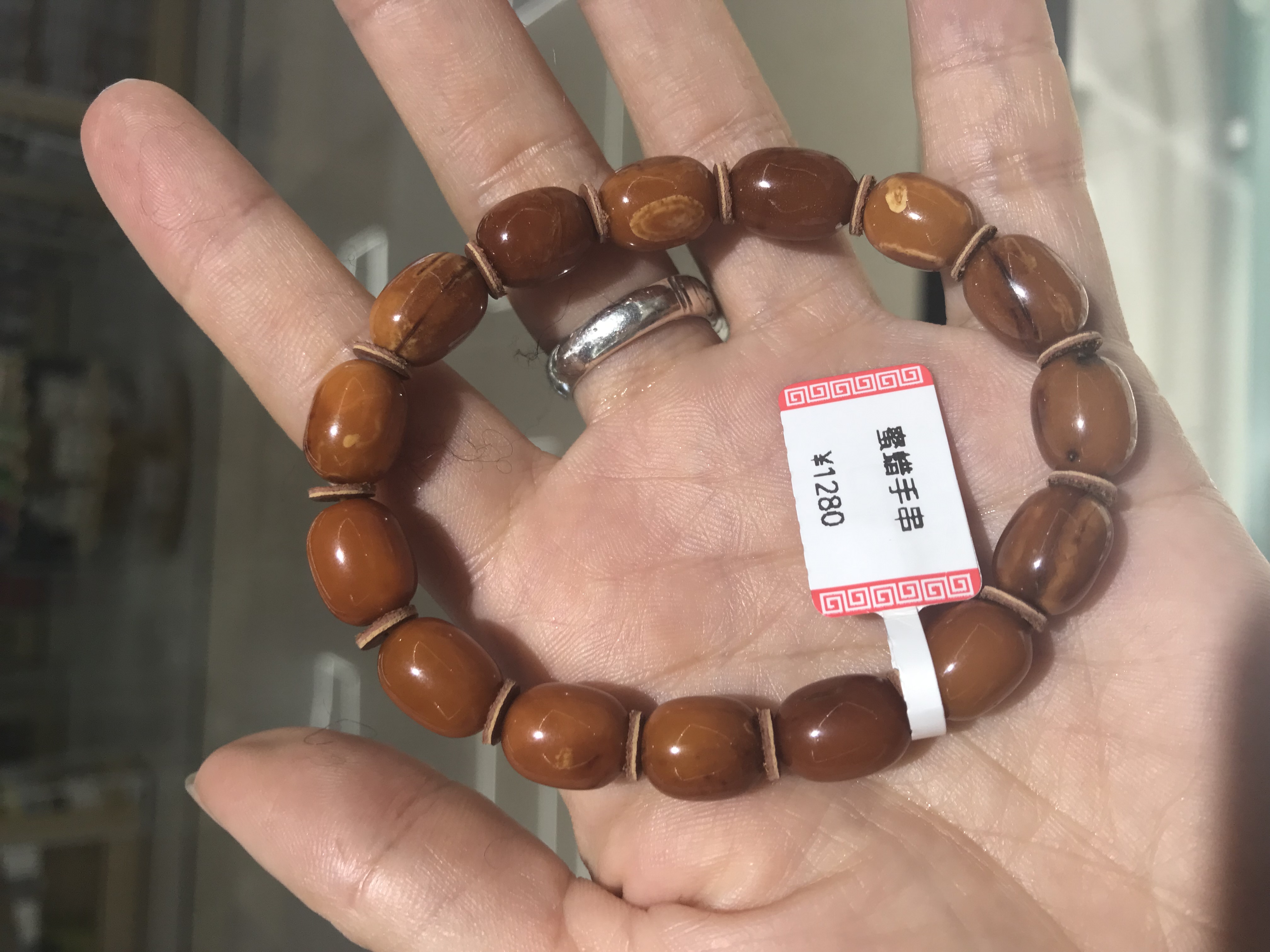 俄罗斯波罗的海老蜜蜡手圈#单圈#男女通用款