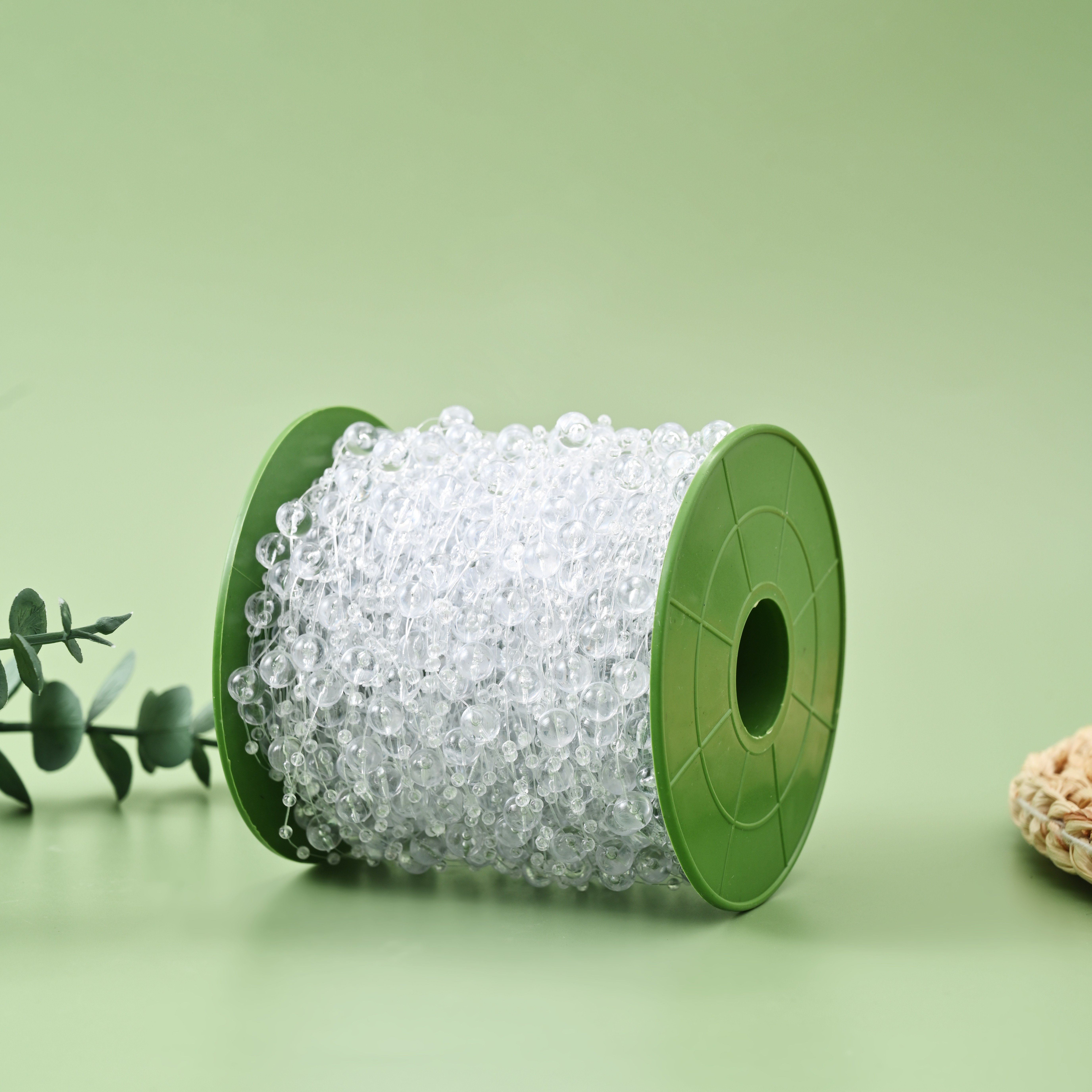 8+3mm starry Sky baked paint electroplated connecting beads diy headwear, Christmas handmade ornaments, toys, wedding decoration bead chains, and beading