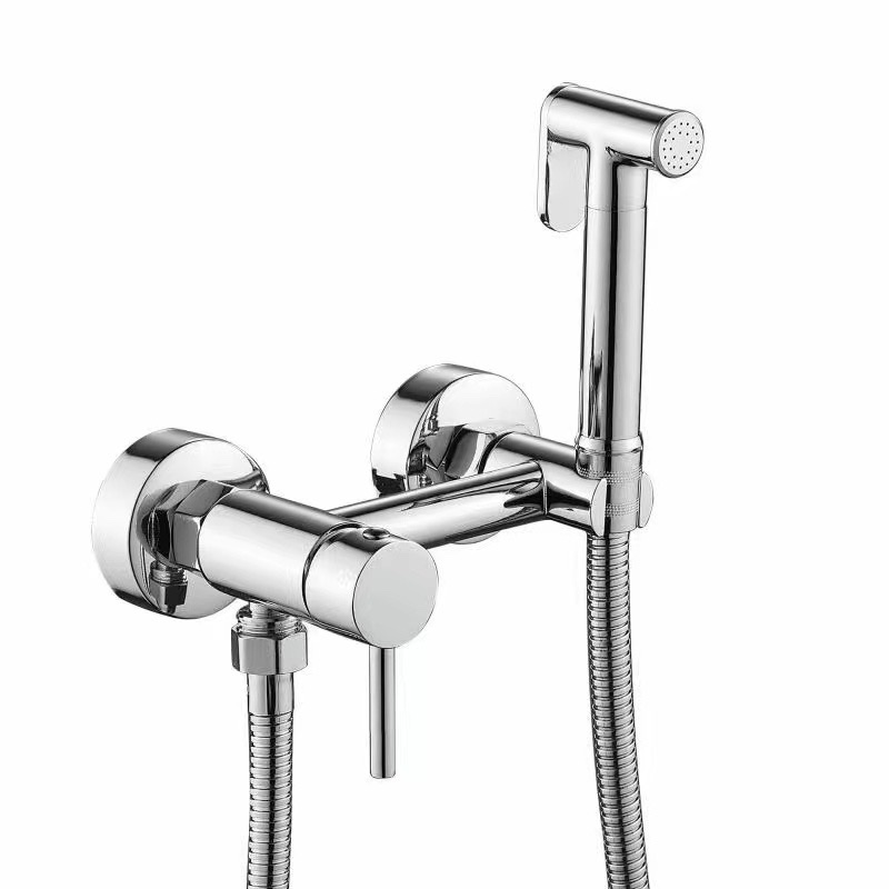 All-copper spray gun 190g, shower head 10 cm 580g, stainless steel elbow 45g, high-quality 1.2M electroplated encrypted tube, EPDM inner tube, copper core and copper cap, durable and practical