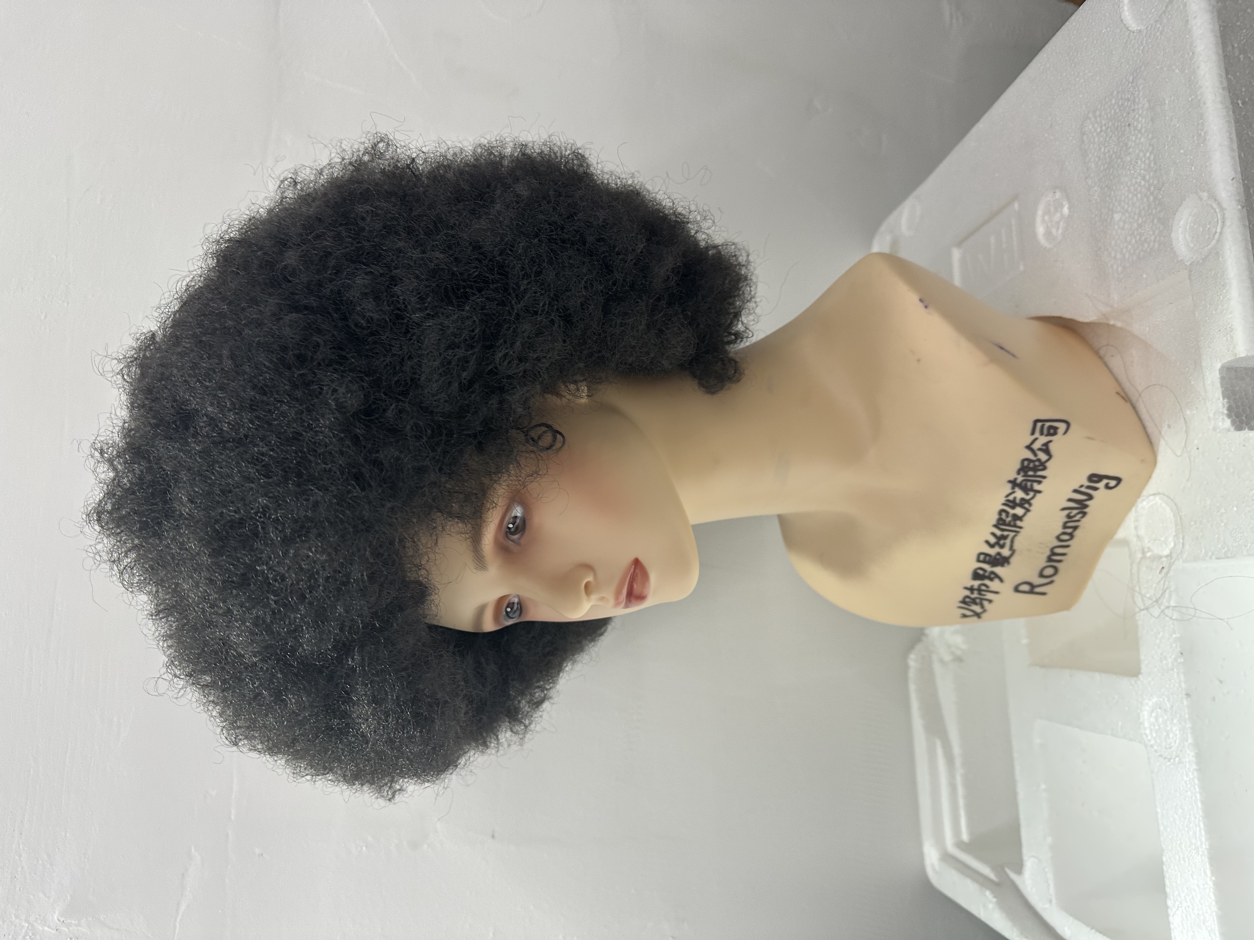 假发帽子 非洲热卖爆款 做工精致 超大个足重足量 不漏网 头围可调大小 内网是玫瑰花内网 白底实物图